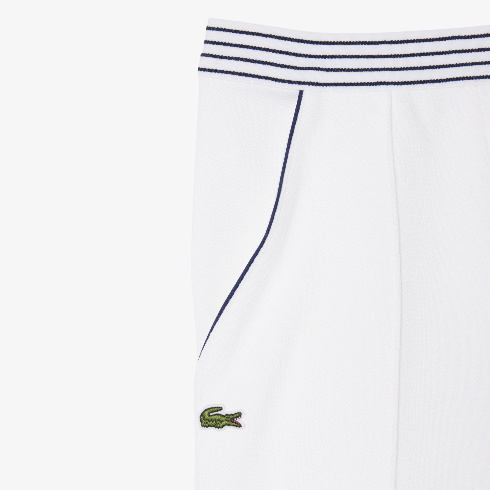 Lacoste Kadın Organik Pamuk Beyaz Şort görsel 6