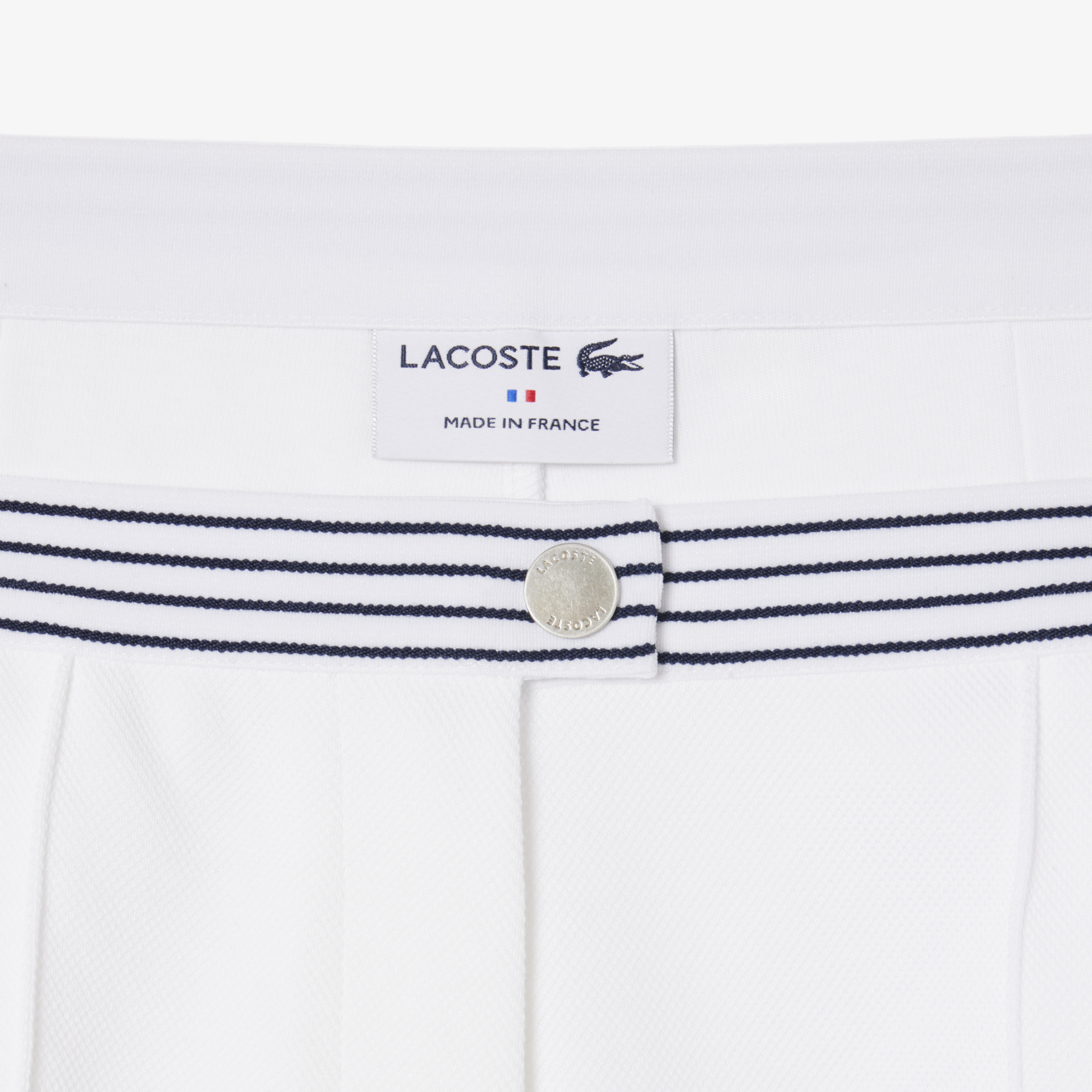 Lacoste Kadın Organik Pamuk Beyaz Şort görsel 7