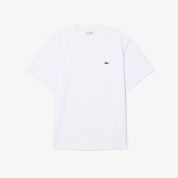 Erkek Relaxed Fit Bisiklet Yaka Beyaz T-Shirt Beyaz