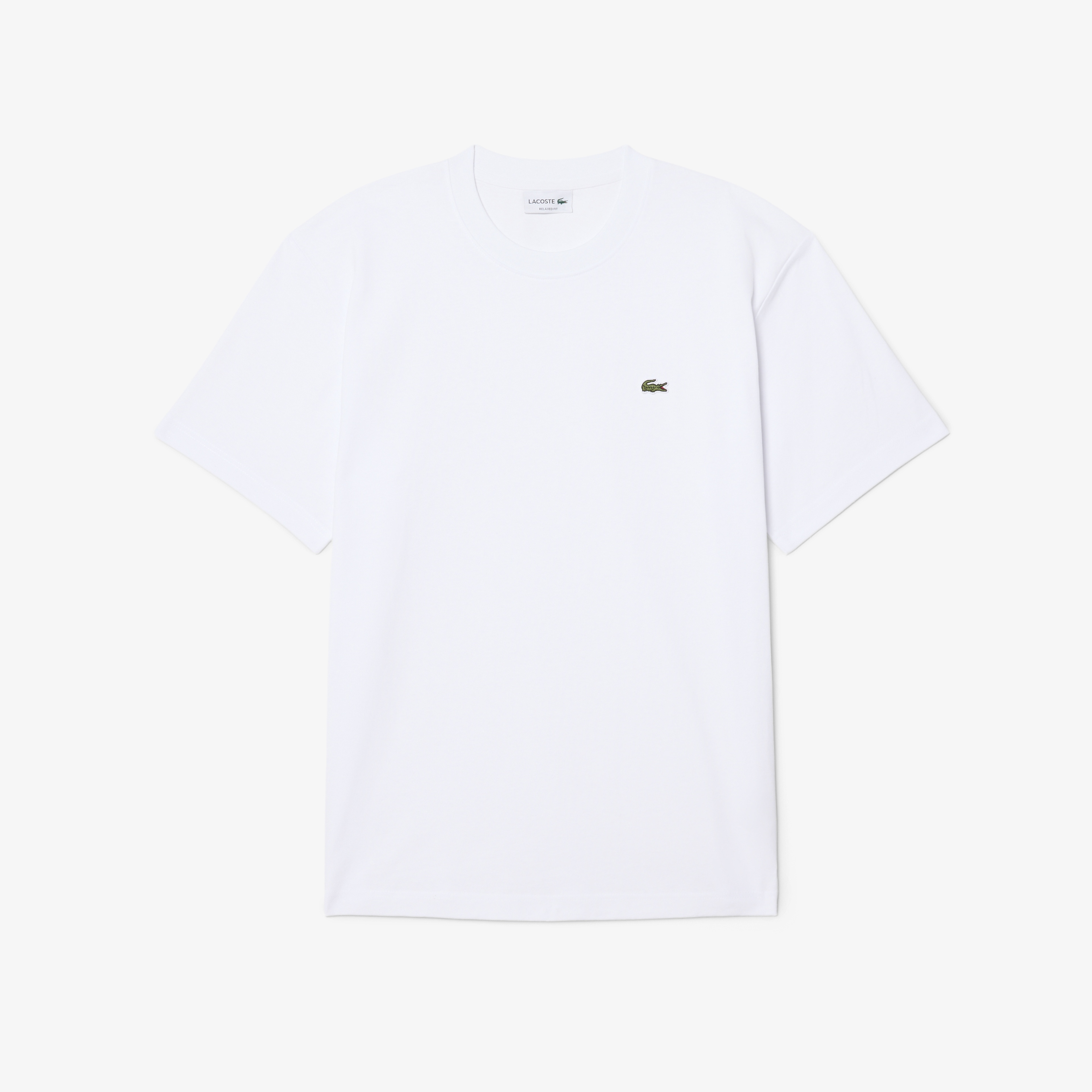 Erkek Relaxed Fit Bisiklet Yaka Beyaz T-Shirt