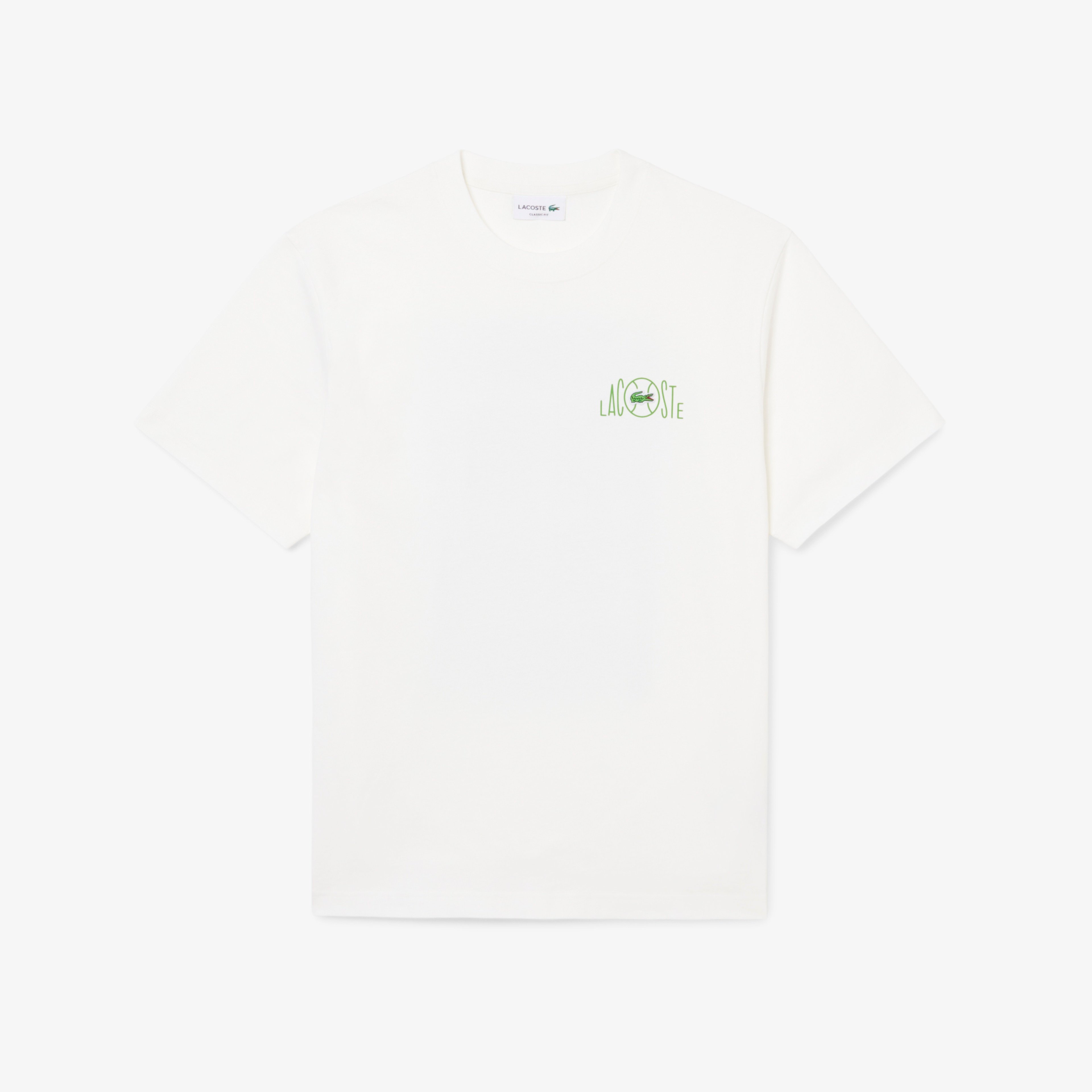 Erkek Classic Fit Baskılı Beyaz T-Shirt Erkek Classic Fit Baskılı Beyaz T-Shirt