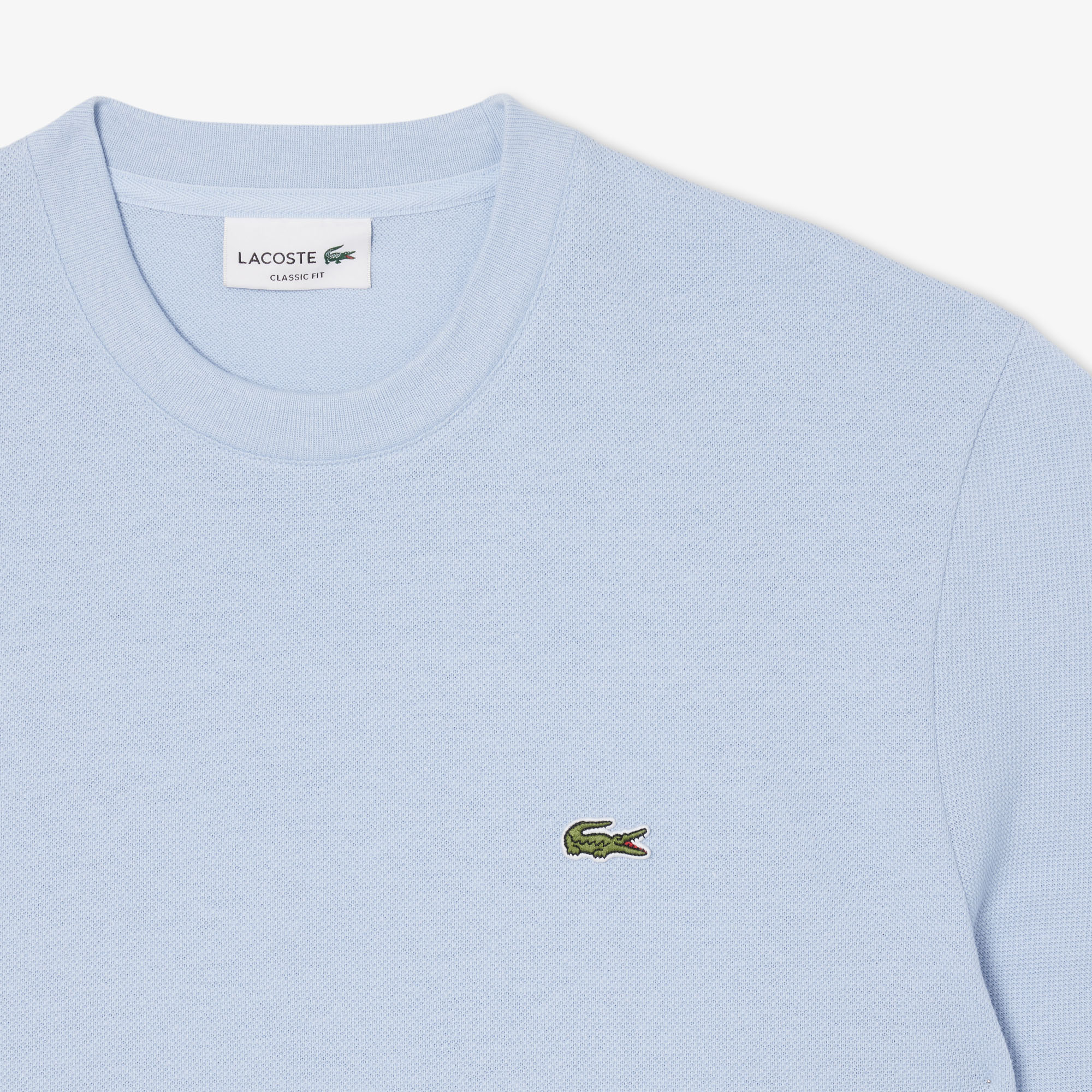 Lacoste Erkek Classic Fit Bisiklet Yaka Mavi T-Shirt görsel 6