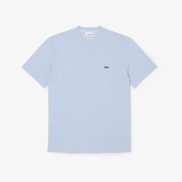 Erkek Classic Fit Bisiklet Yaka Mavi T-Shirt Mavi