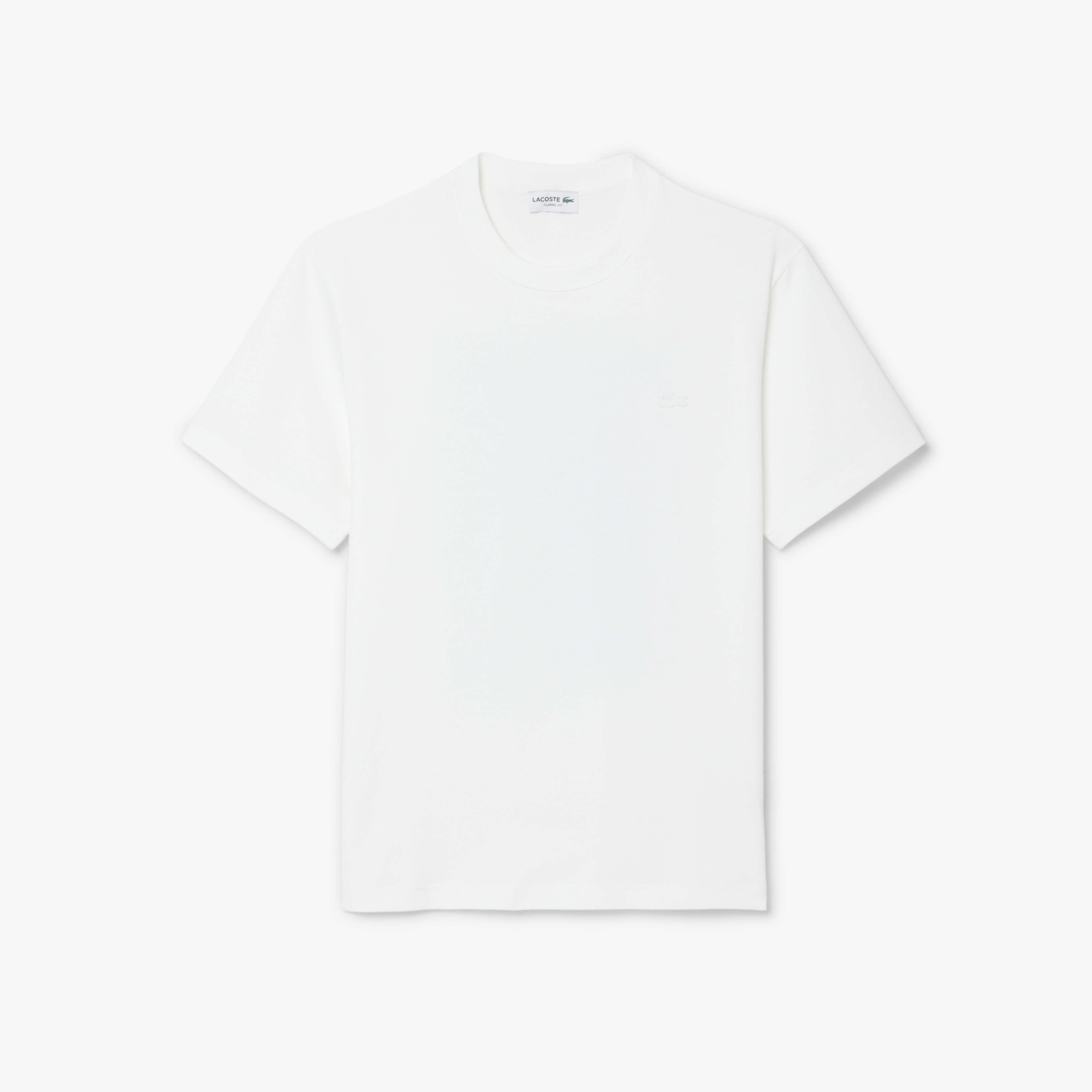 Erkek Classic Fit Bisiklet Yaka Baskılı Beyaz T-Shirt Erkek Classic Fit Bisiklet Yaka Baskılı Beyaz T-Shirt