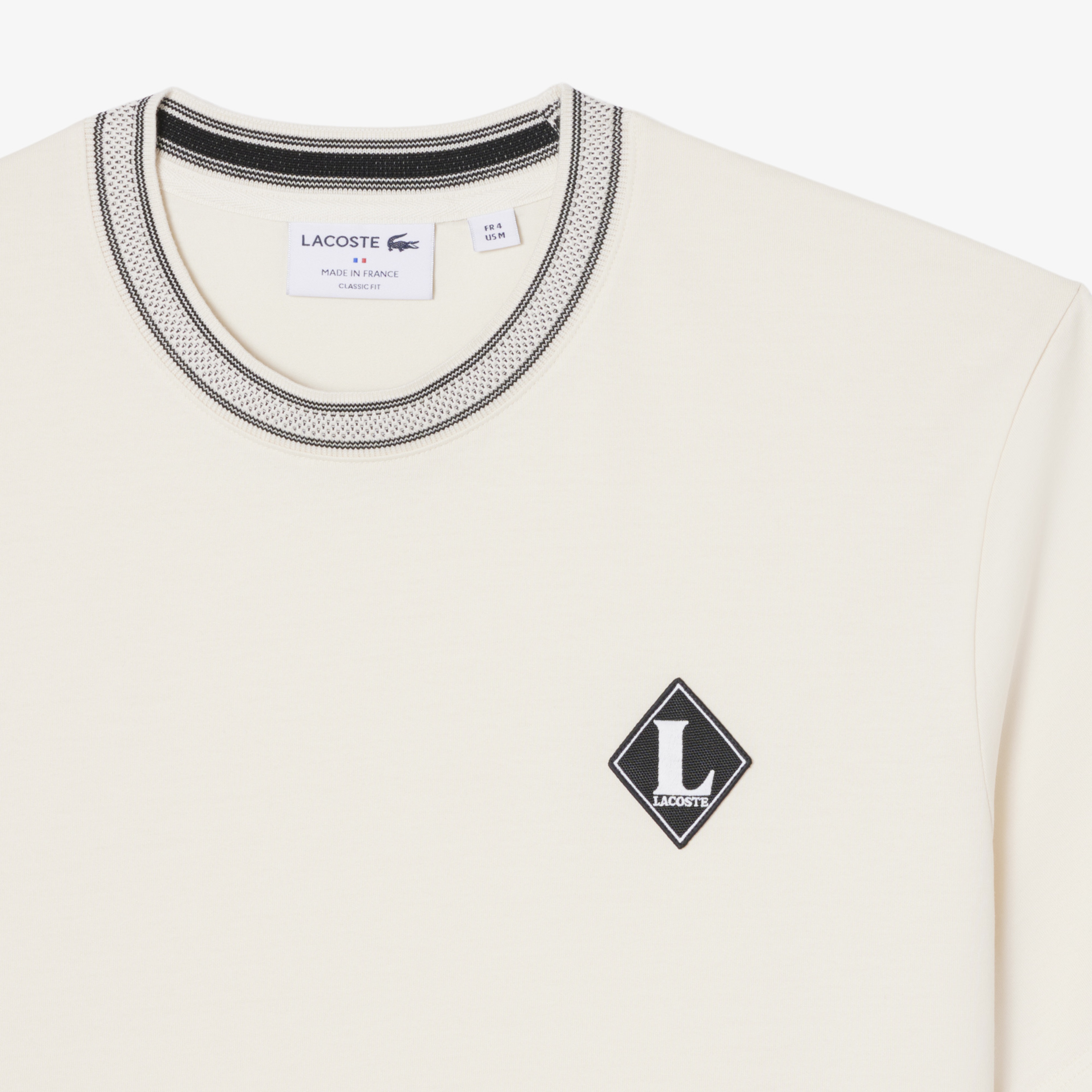 Erkek Classic Fit Bisiklet Yaka Krem T-Shirt Erkek Classic Fit Bisiklet Yaka Krem T-Shirt