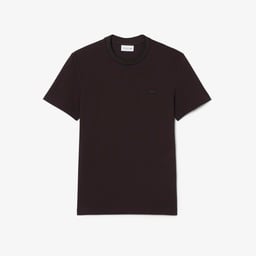 Erkek Regular Fit Bisiklet Yaka Kahverengi T-Shirt Kahverengi