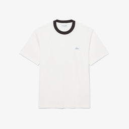 Erkek Classic Fit Bisiklet Yaka Beyaz T-Shirt Beyaz