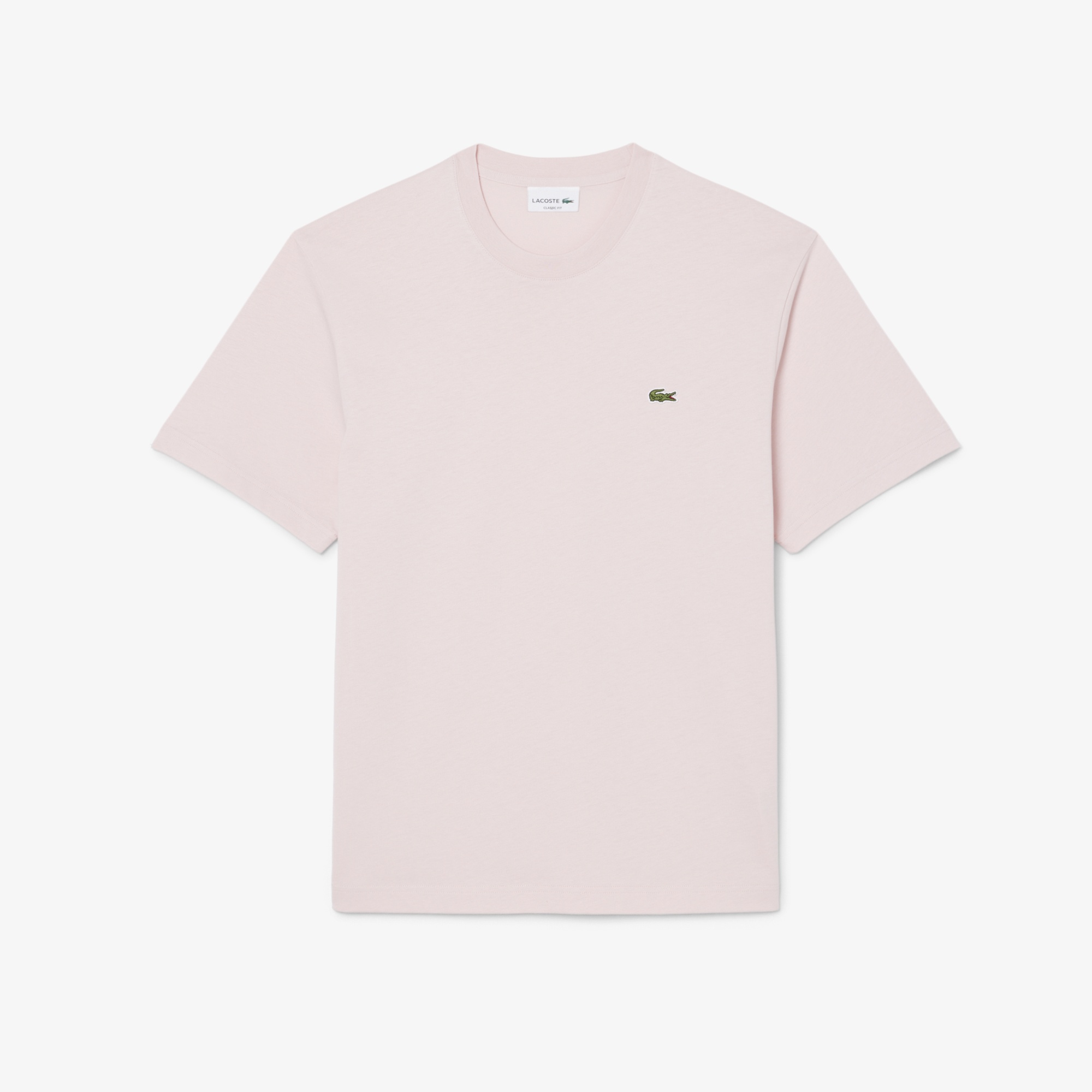 Erkek Classic Fit Bisiklet Yaka Pembe T-Shirt