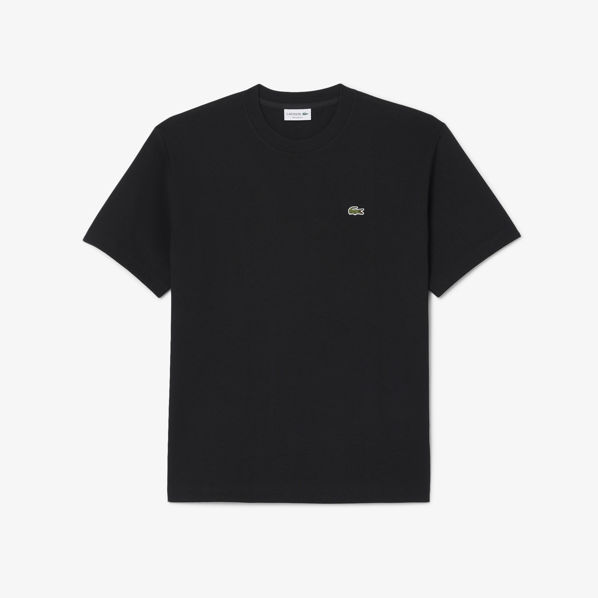 Erkek Relaxed Fit Bisiklet Yaka Siyah T-Shirt