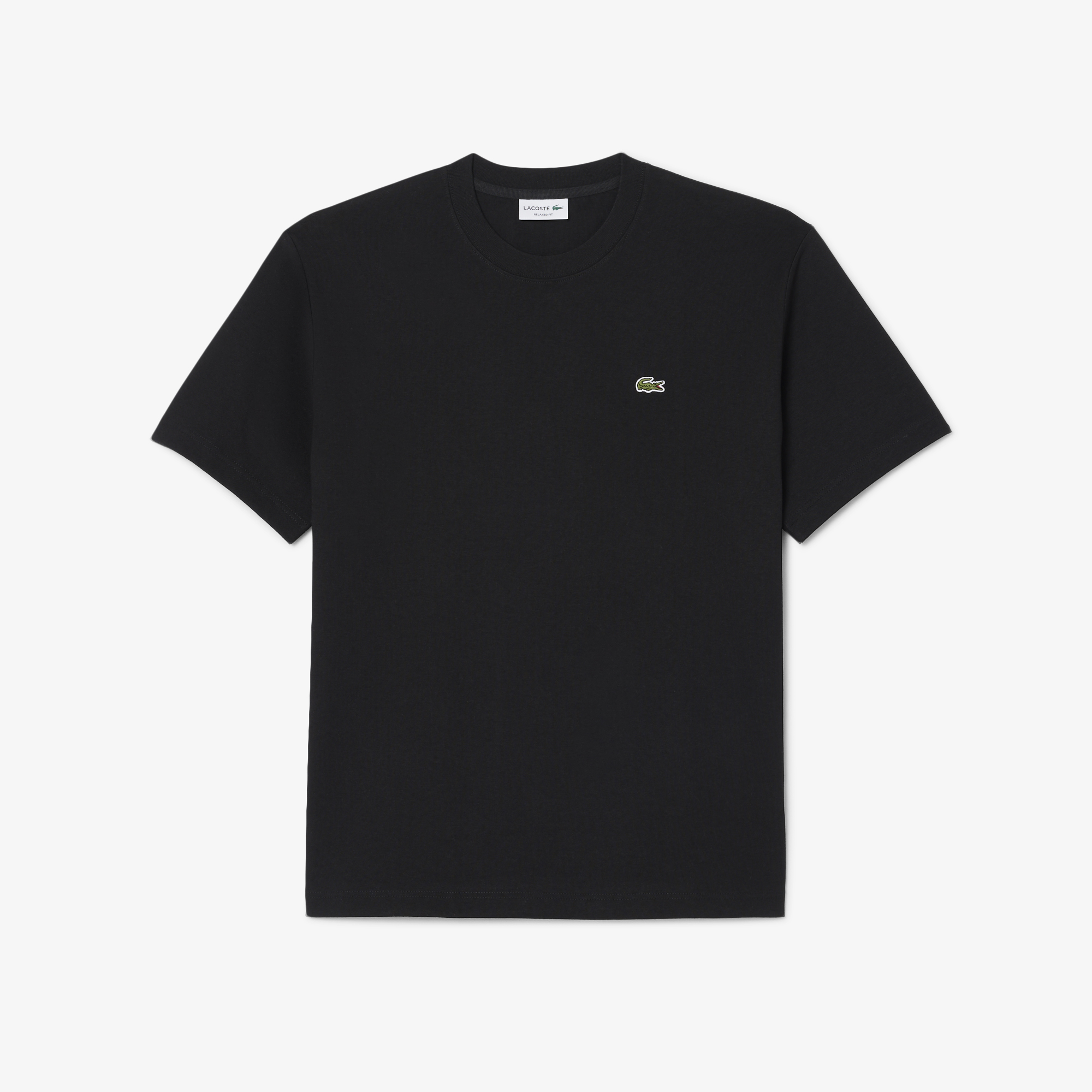Erkek Relaxed Fit Bisiklet Yaka Siyah T-Shirt