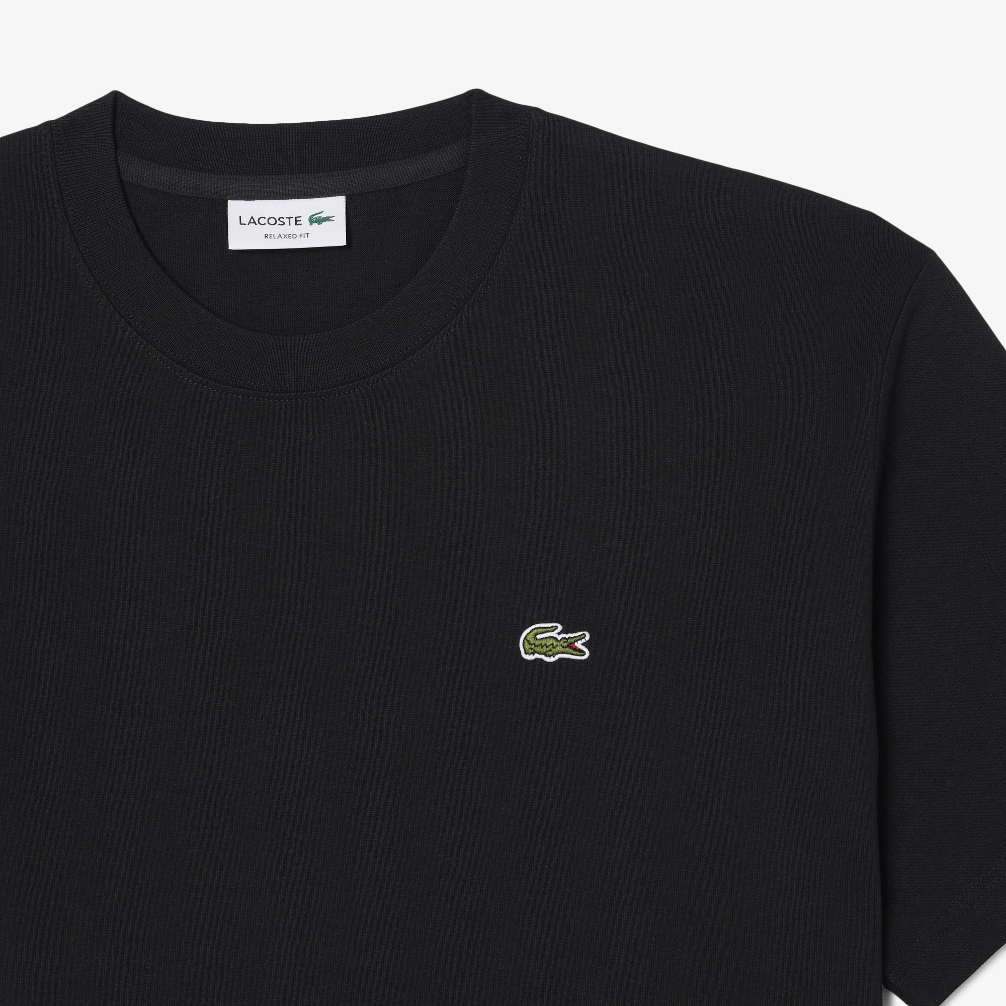 Erkek Relaxed Fit Bisiklet Yaka Siyah T-Shirt