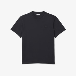 Erkek Classic Fit Bisiklet Yaka Baskılı Koyu Gri T-Shirt Gri