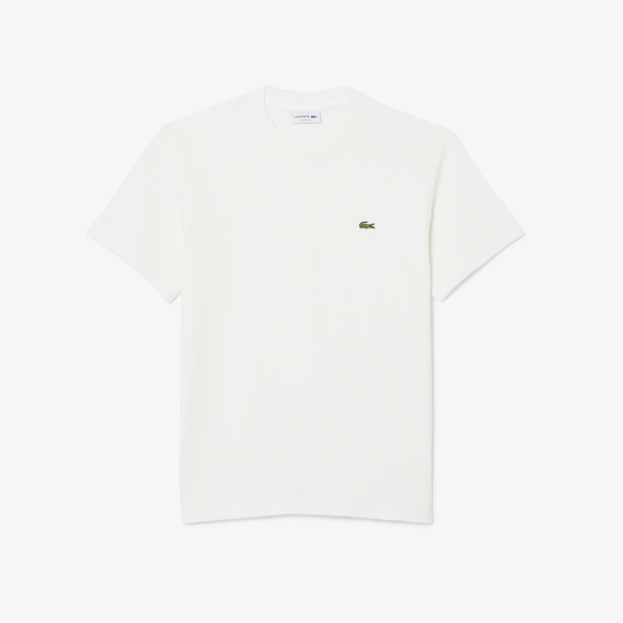 Erkek Classic Fit Bisiklet Yaka Beyaz T-Shirt