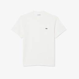 Erkek Classic Fit Bisiklet Yaka Beyaz T-Shirt Beyaz