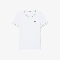 Kadın Slim Fit Bisiklet Yaka Beyaz T-Shirt Beyaz