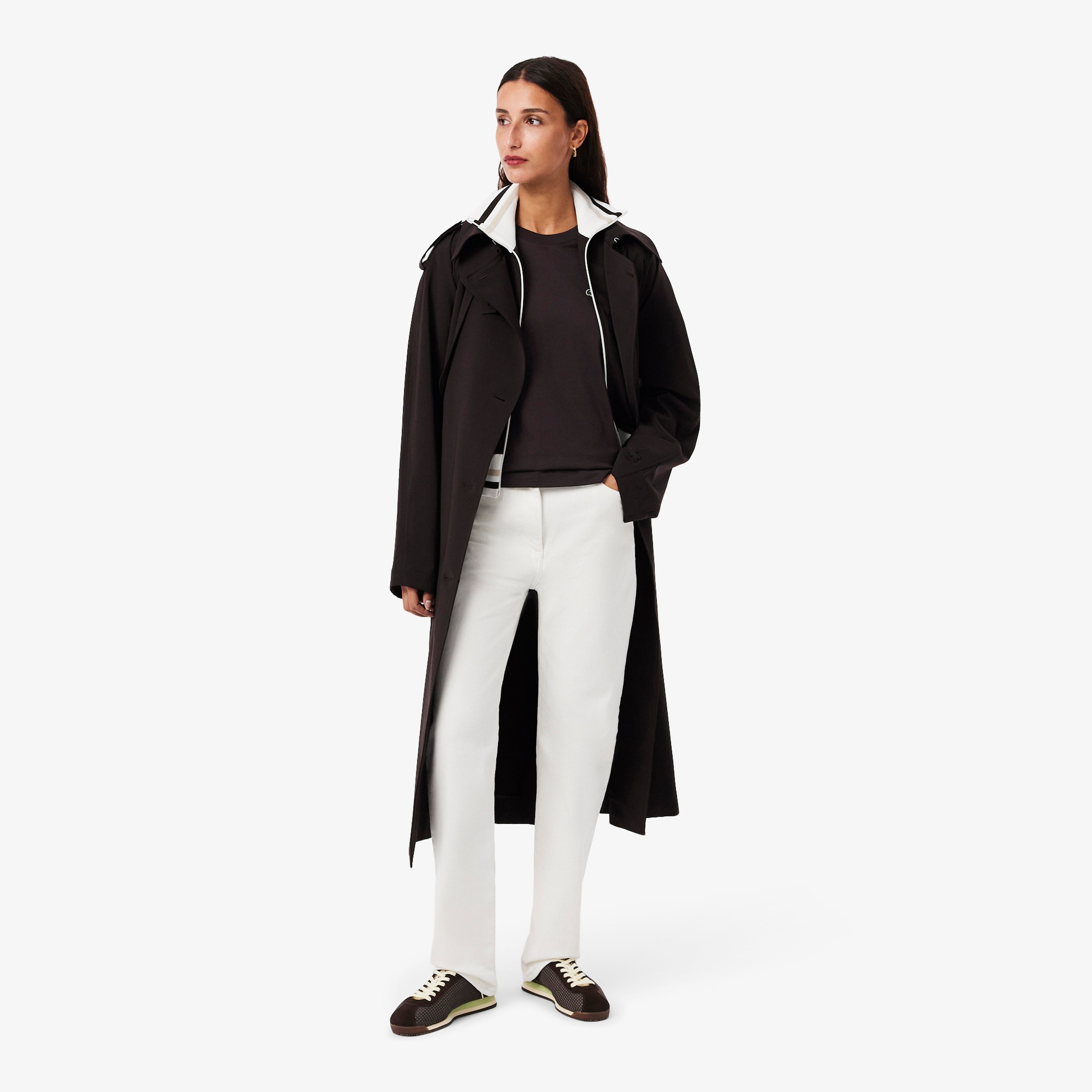 Kadın Relaxed Fit Bisiklet Yaka Kahverengi T-Shirt