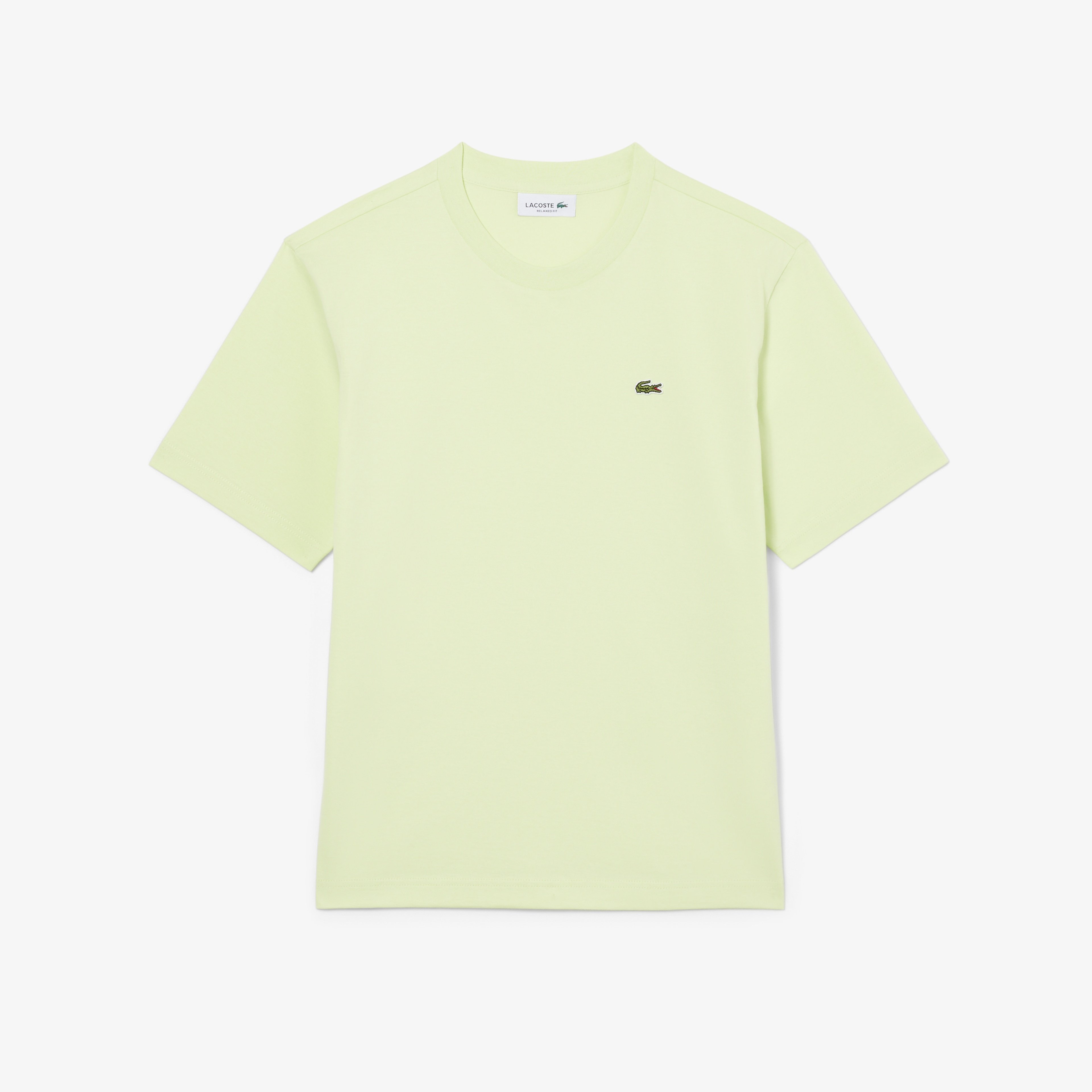 Kadın Relaxed Fit Bisiklet Yaka Sarı T-Shirt