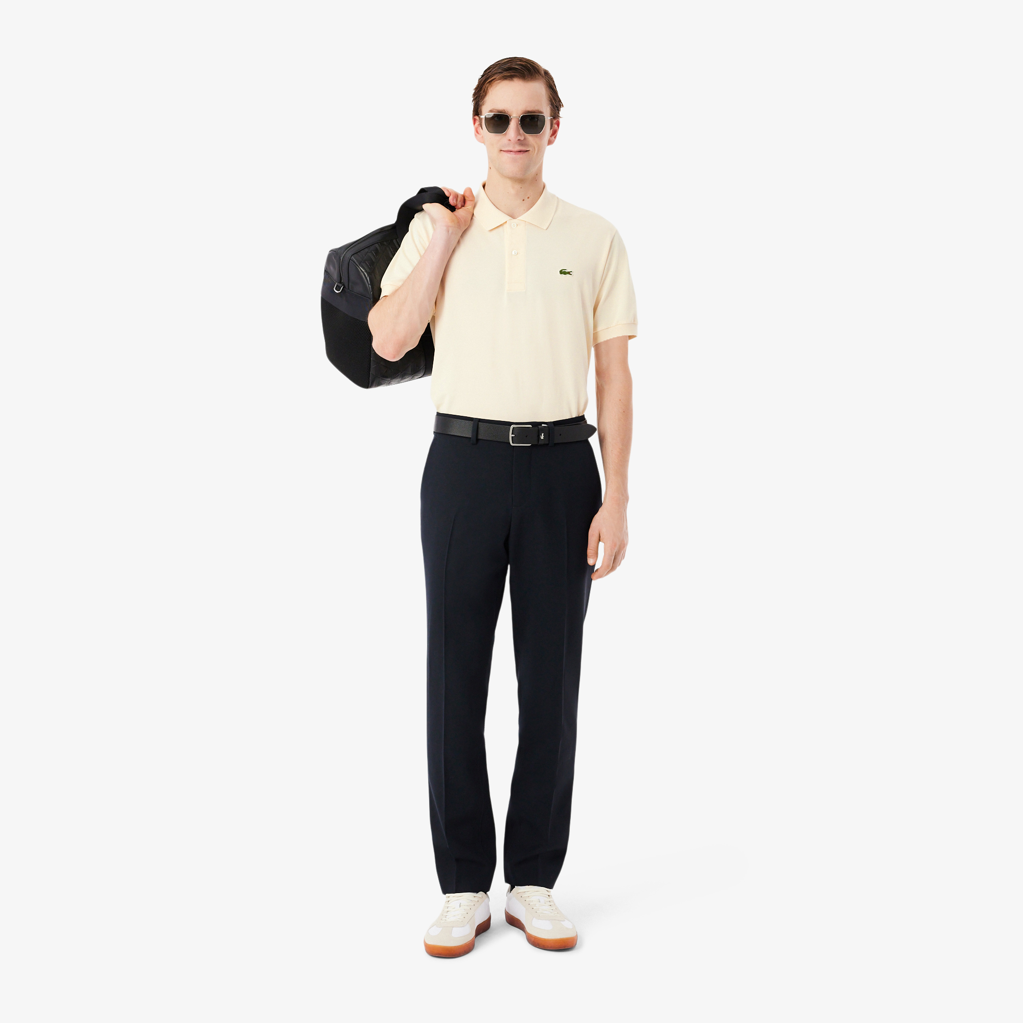 Lacoste L.12.12 Light Erkek Classic Fit Bej Polo görsel 8