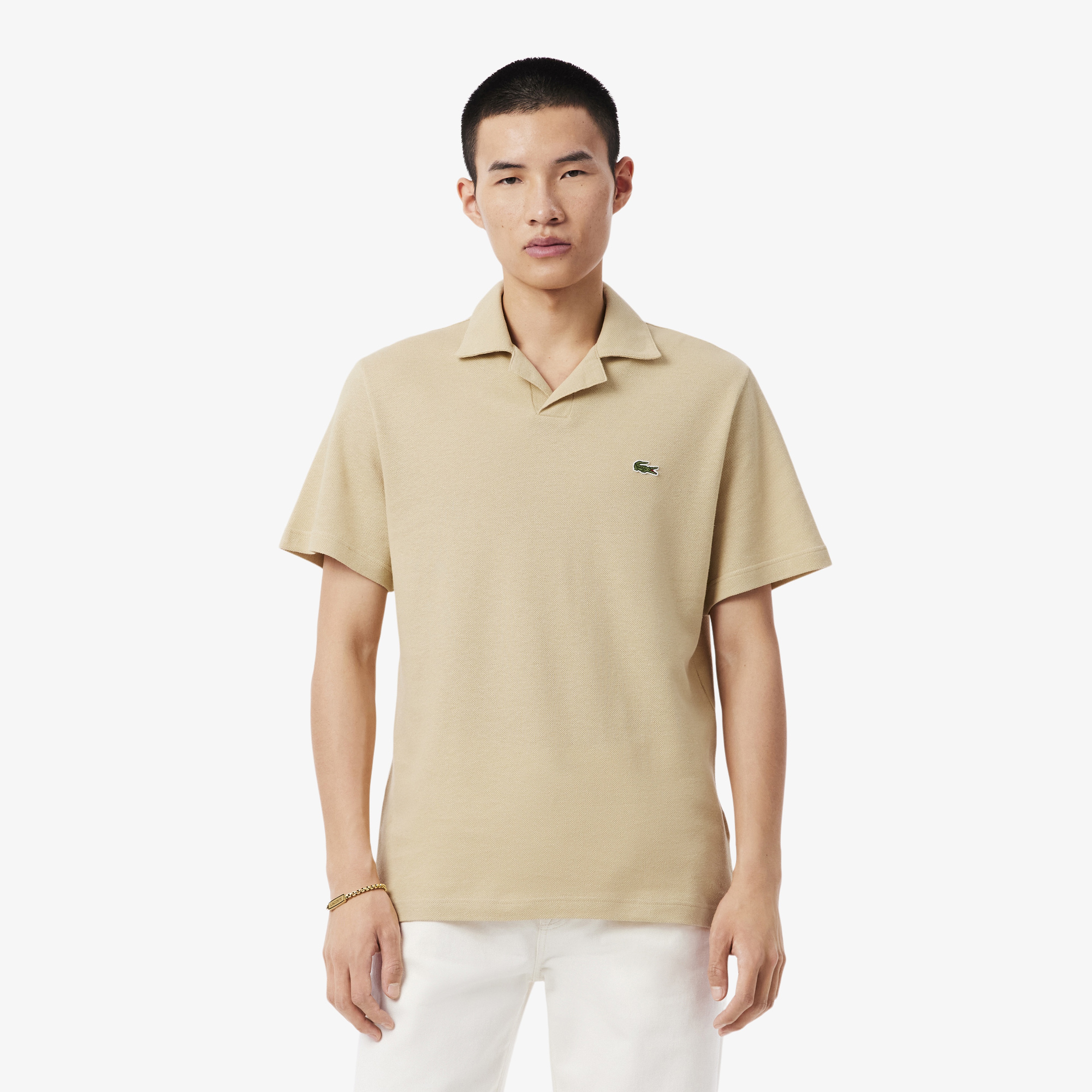 Erkek Classic Fit Bej Polo
