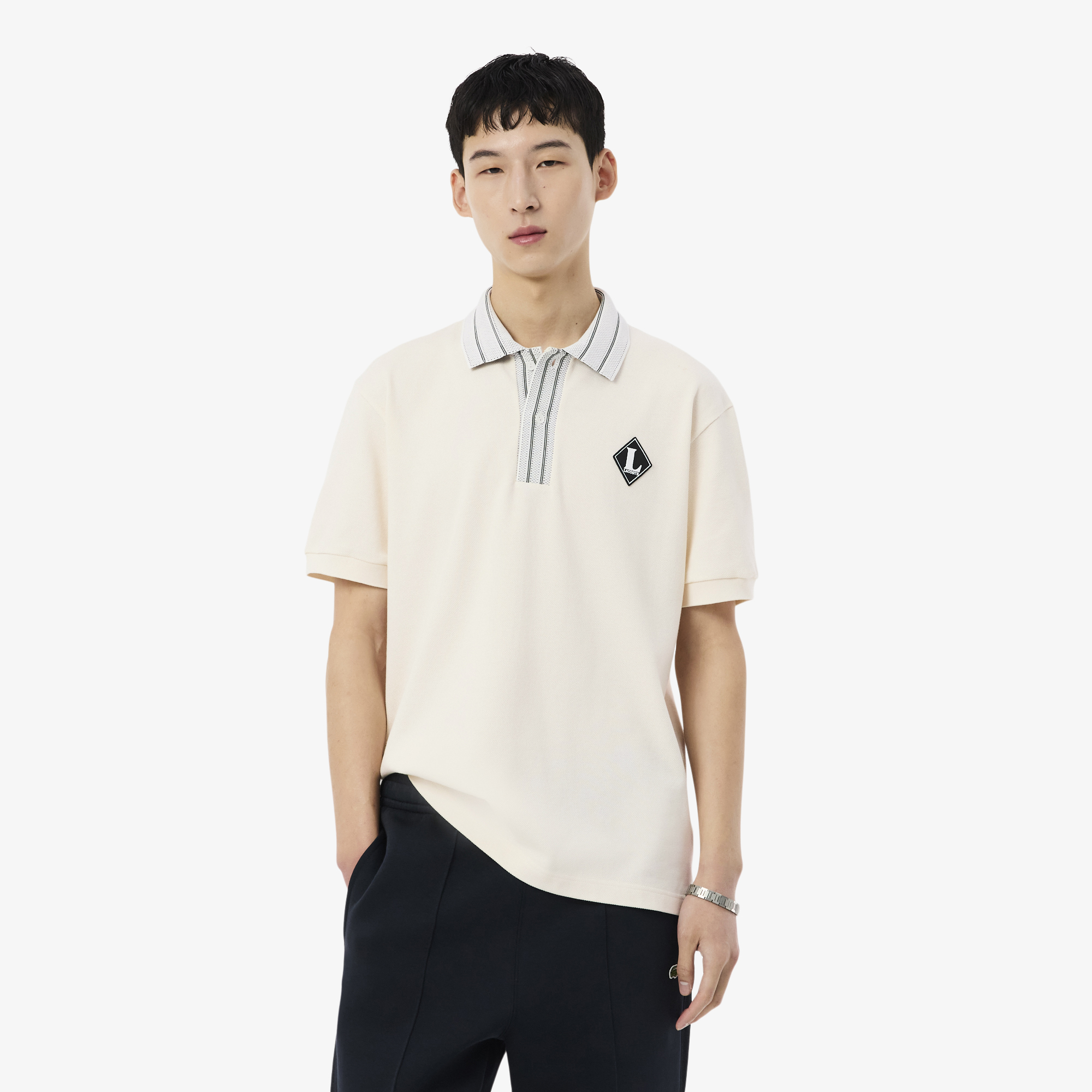Lacoste Erkek Classic Fit Krem Polo