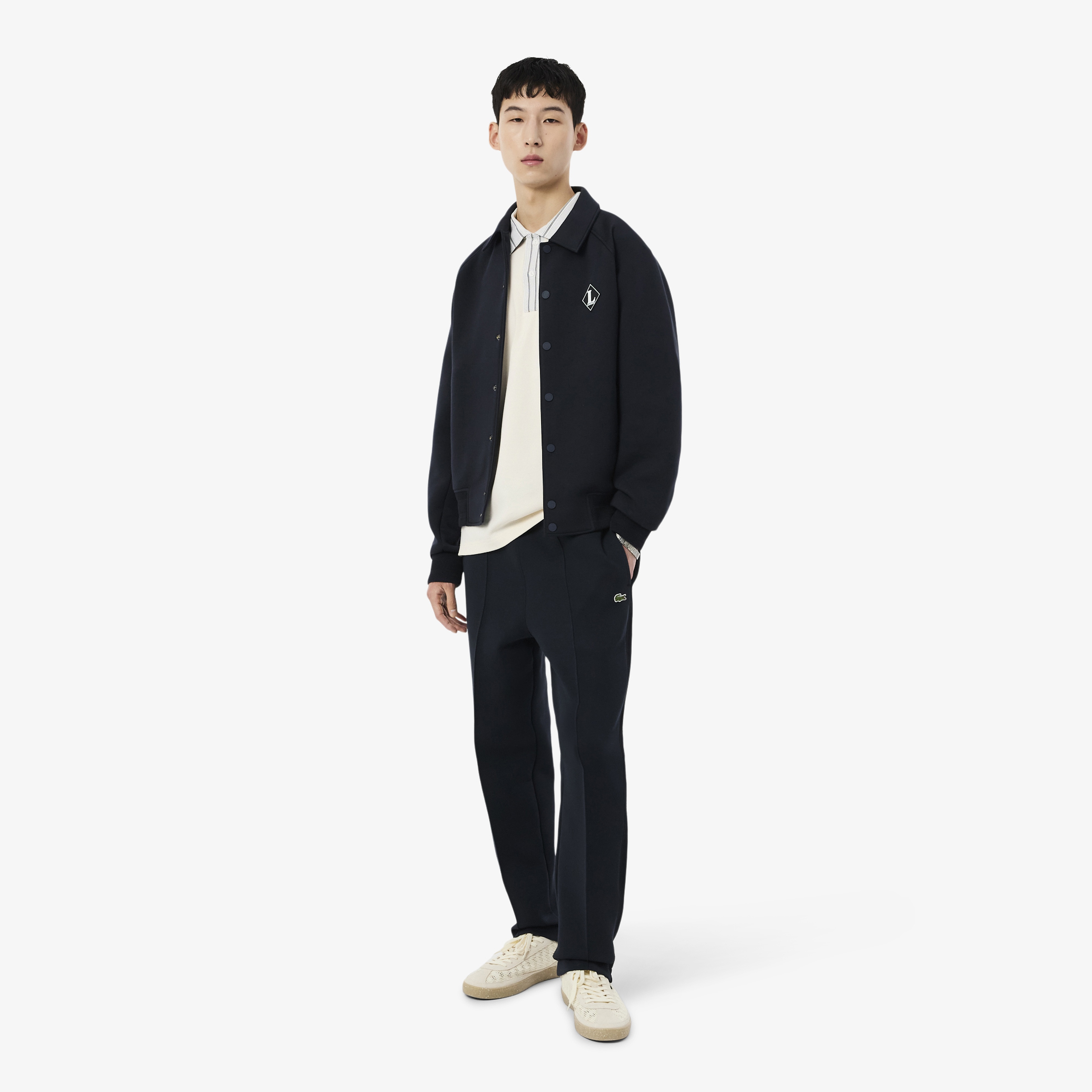 Erkek Classic Fit Baskılı Krem Polo Erkek Classic Fit Baskılı Krem Polo
