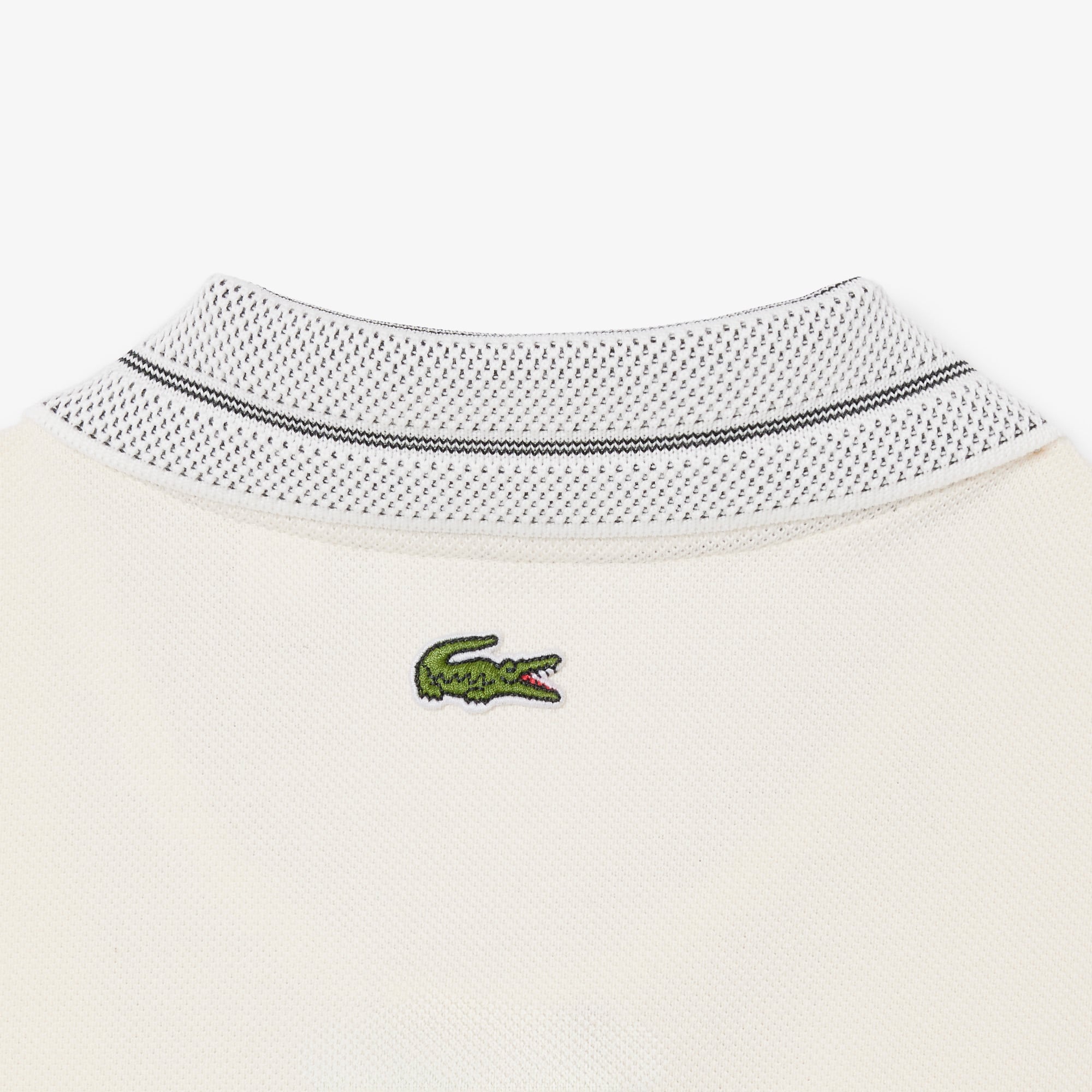 Lacoste Erkek Classic Fit Krem Polo görsel 6