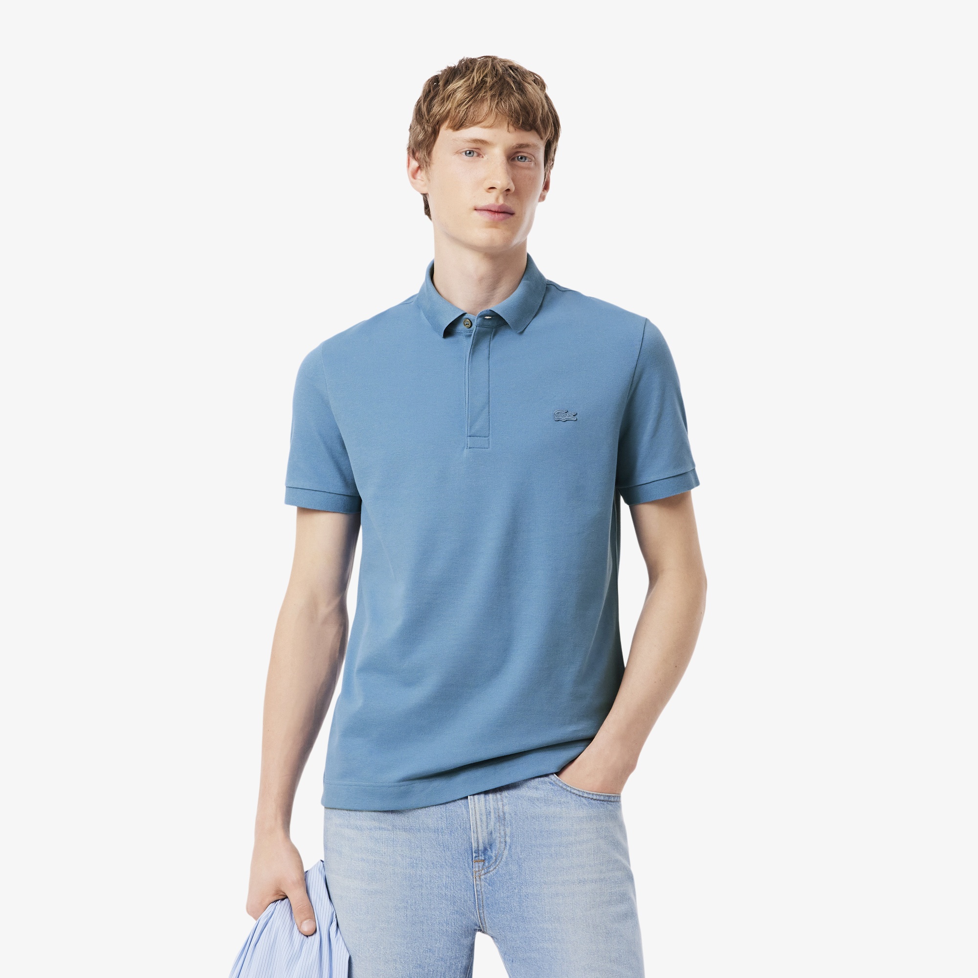 Erkek Regular Fit Mavi Polo
