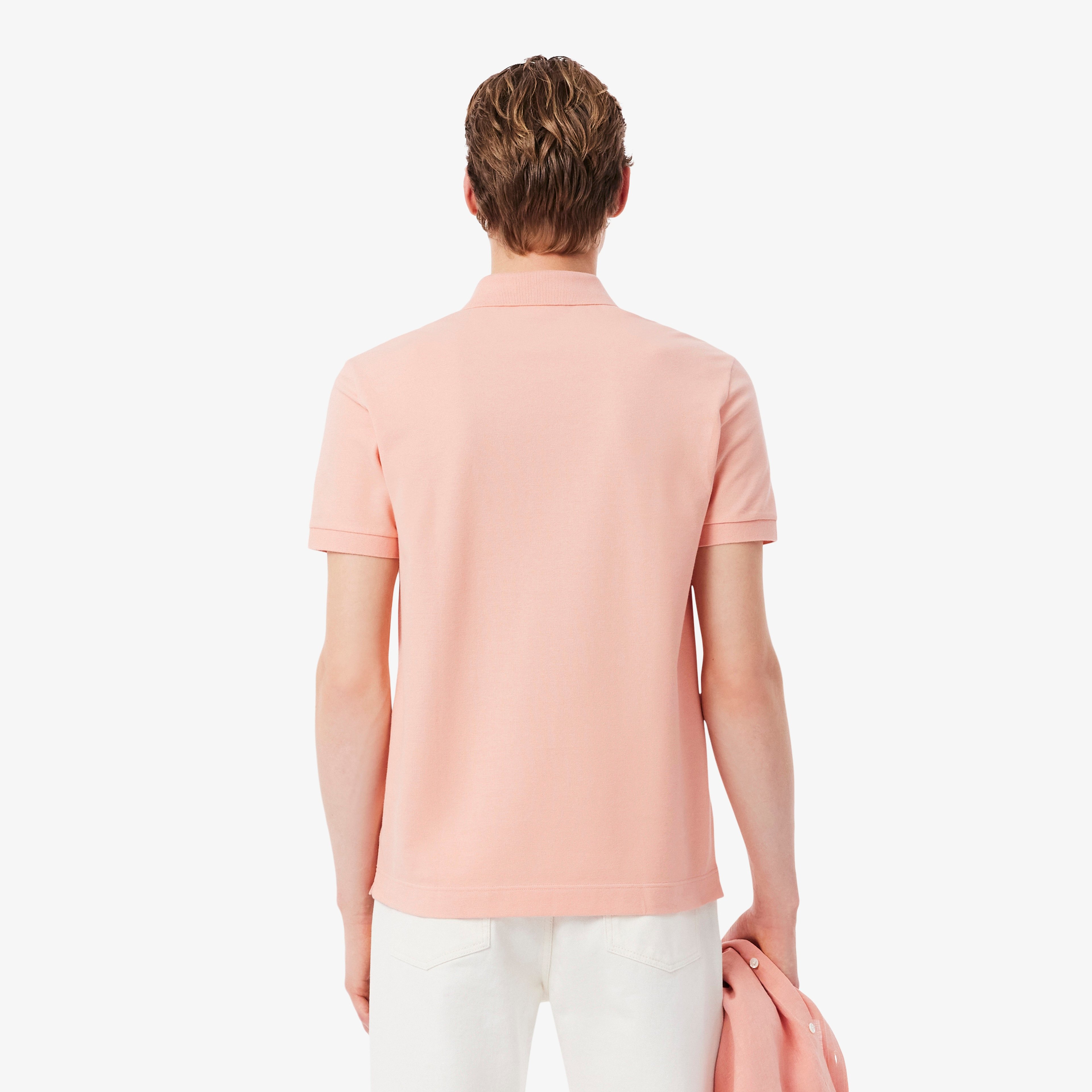 Erkek Regular Fit Pembe Paris Polo
