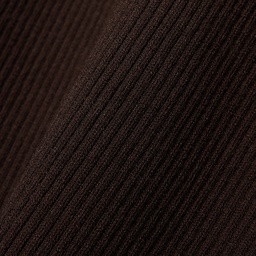 Kadın Slim Fit Kolsuz V Yaka Koyu Kahverengi Elbise Kahverengi