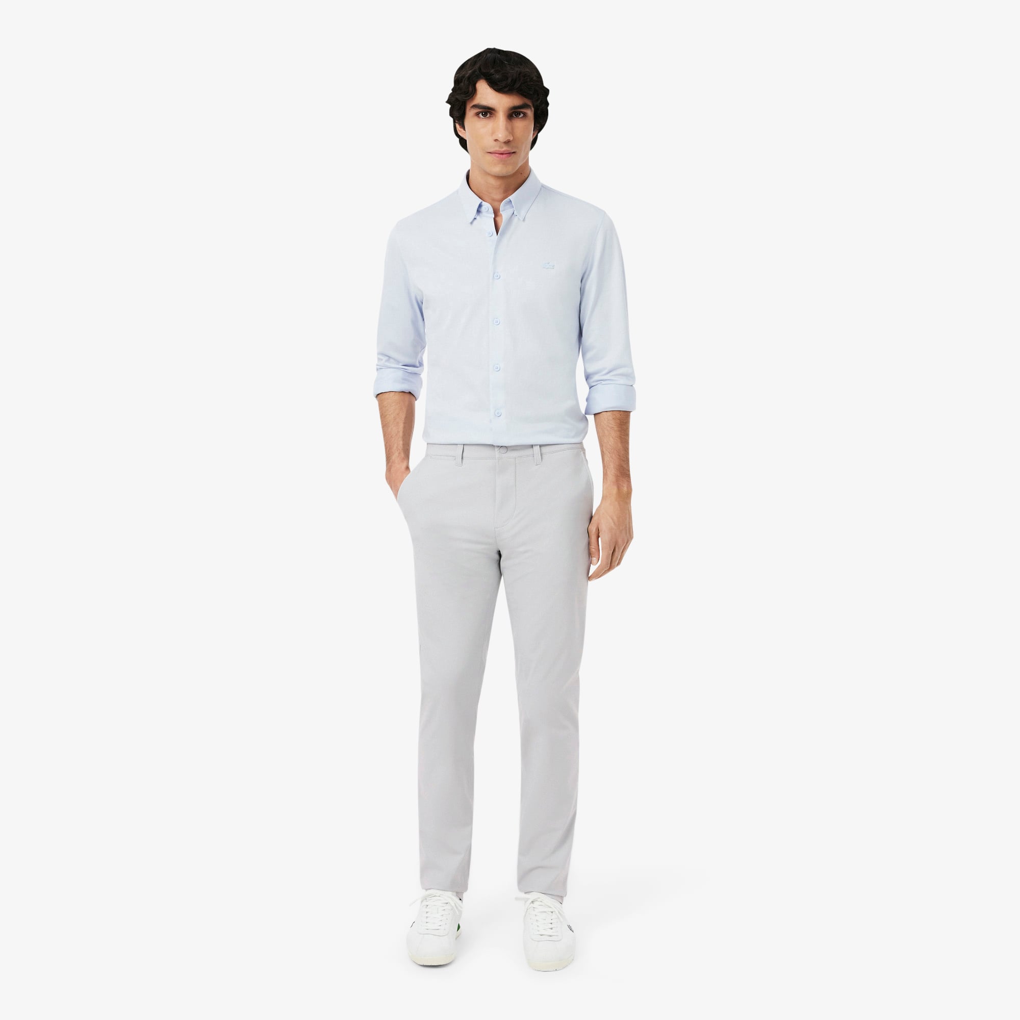 Lacoste Erkek Slim Fit Gri Pantolon görsel 4
