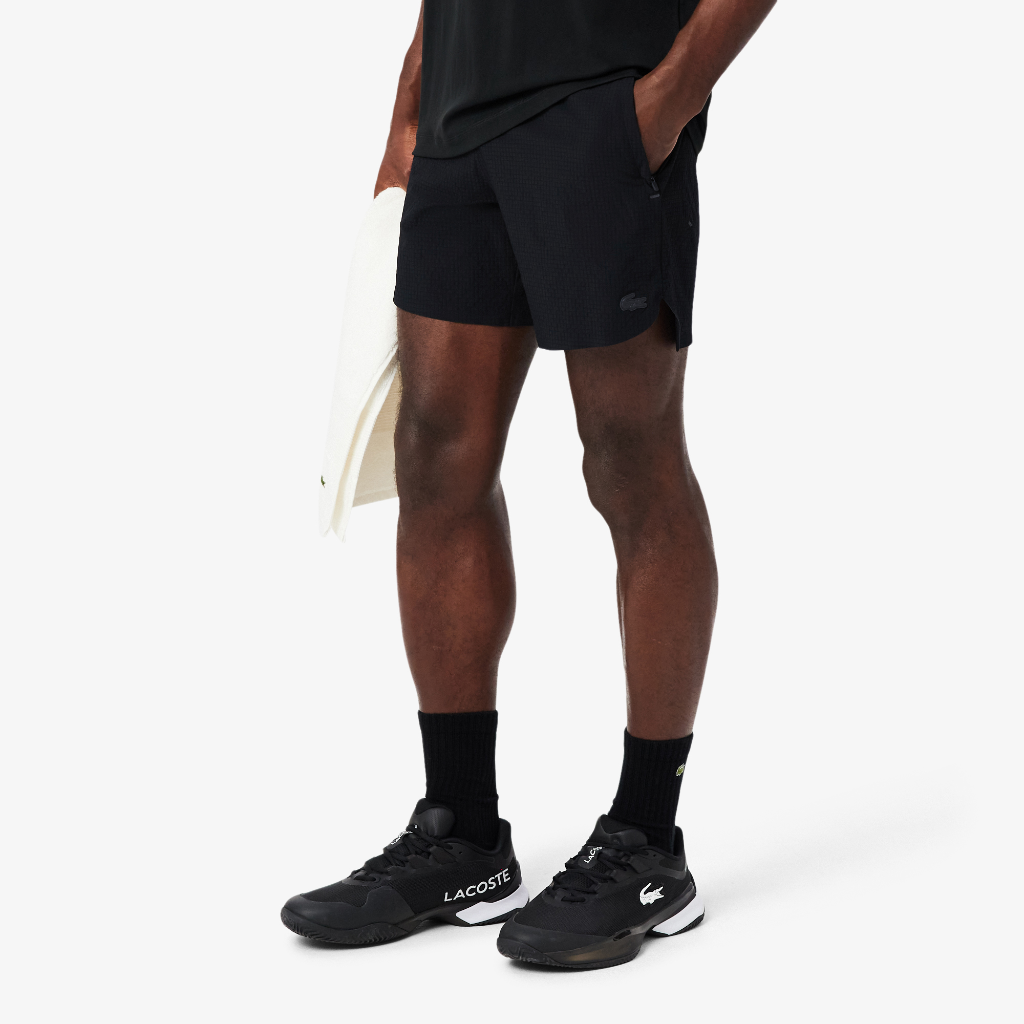 Lacoste Erkek Relaxed Fit Siyah Şort görsel 2