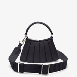 Mini Lenglen Kadın Deri Siyah Omuz Çantası Siyah