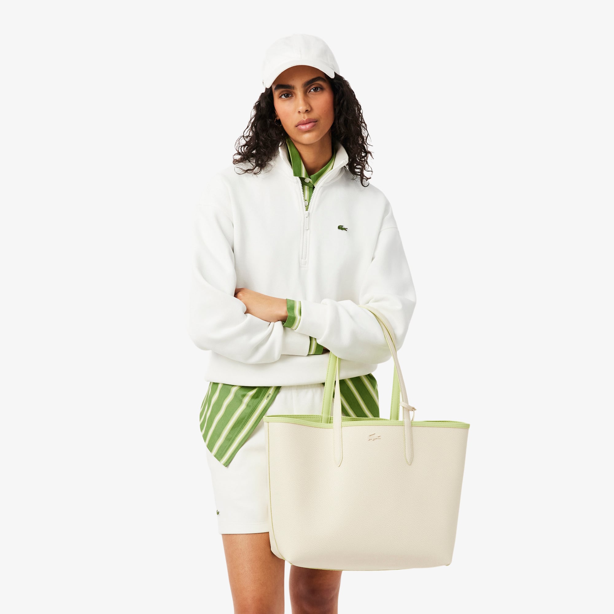 Lacoste Anna Kadın Çift Taraflı Sarı Omuz Çantası görsel 8