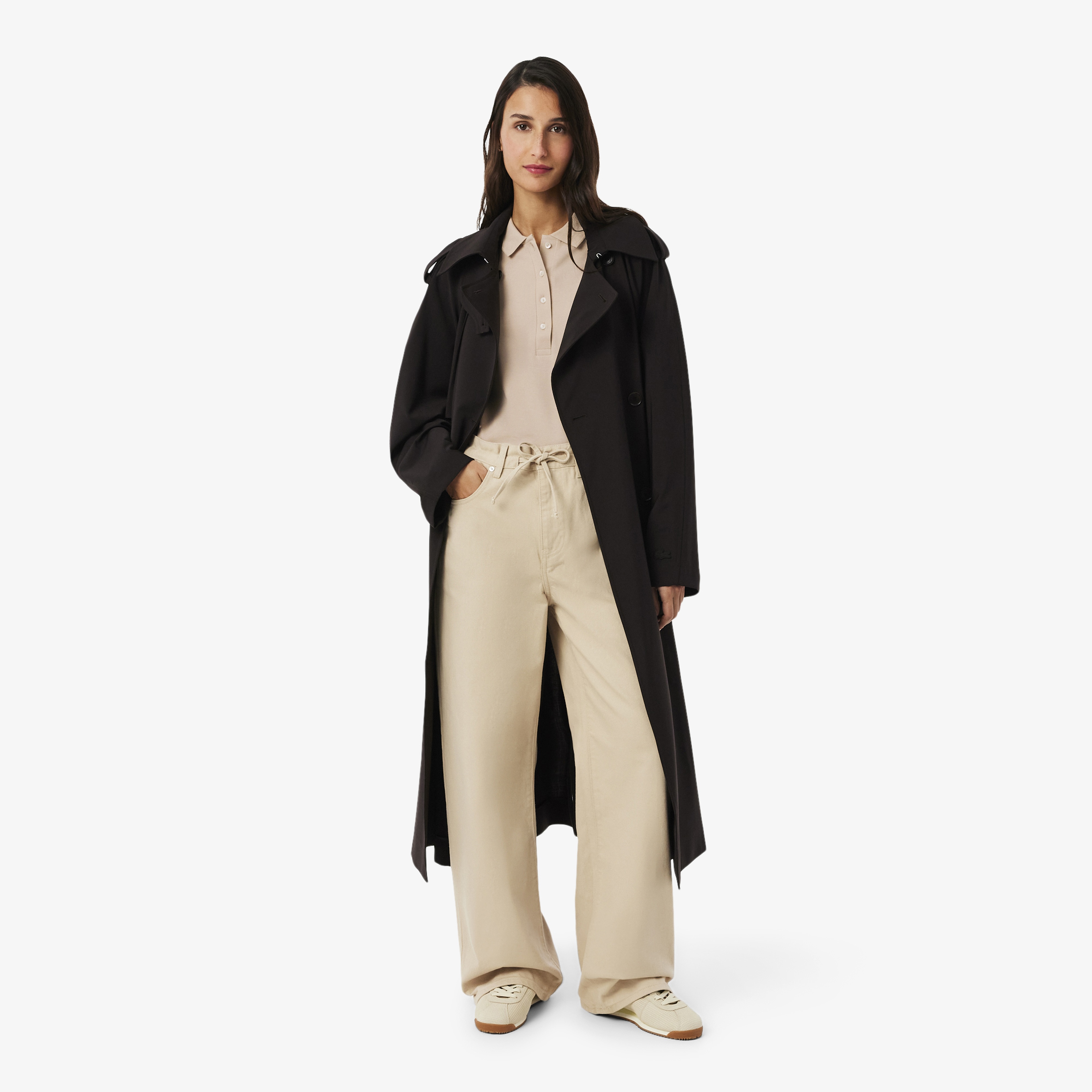 L.12.D Kadın Slim Fit Bej Polo L.12.D Kadın Slim Fit Bej Polo