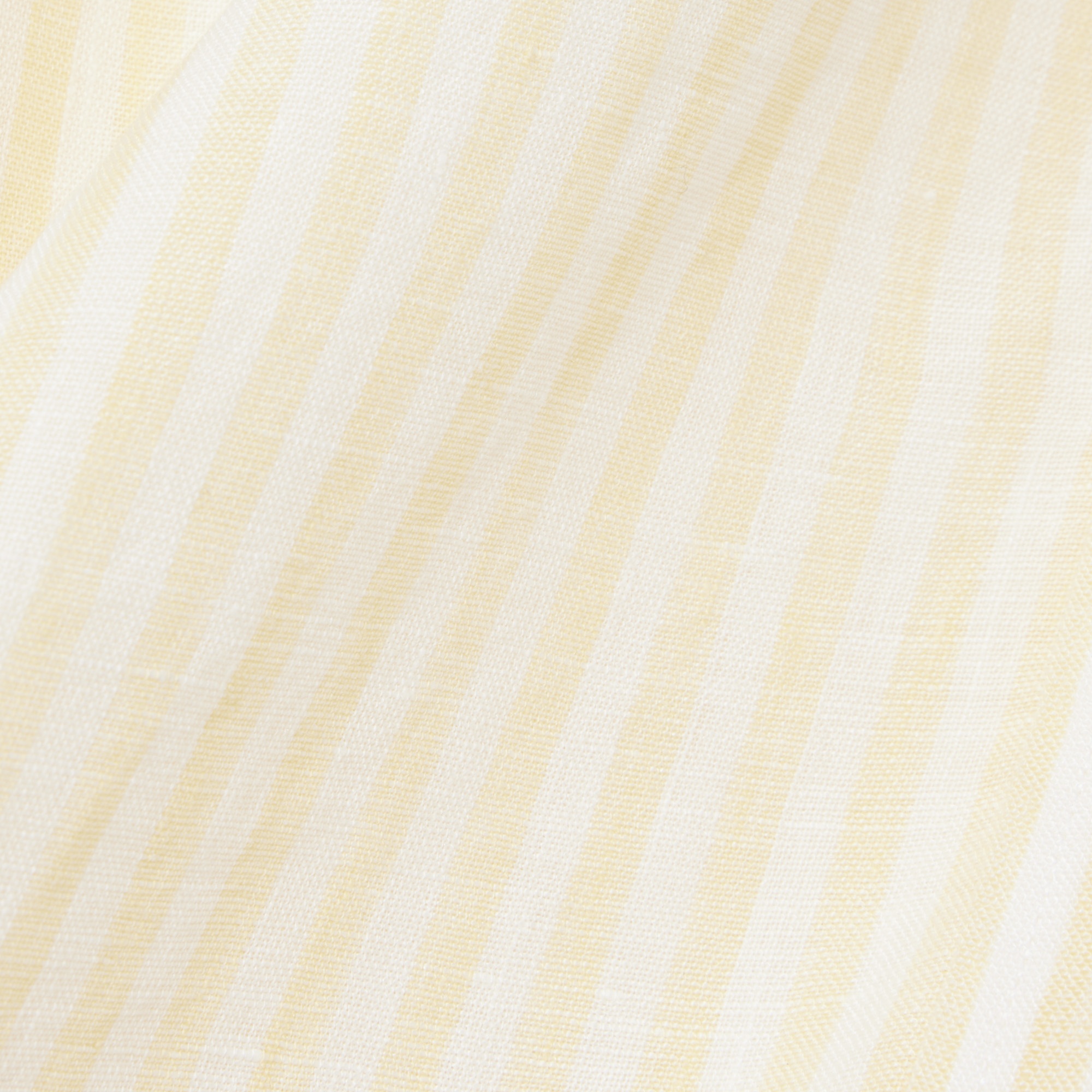 Erkek Regular Fit Düğmeli Yaka Çizgili Sarı Gömlek