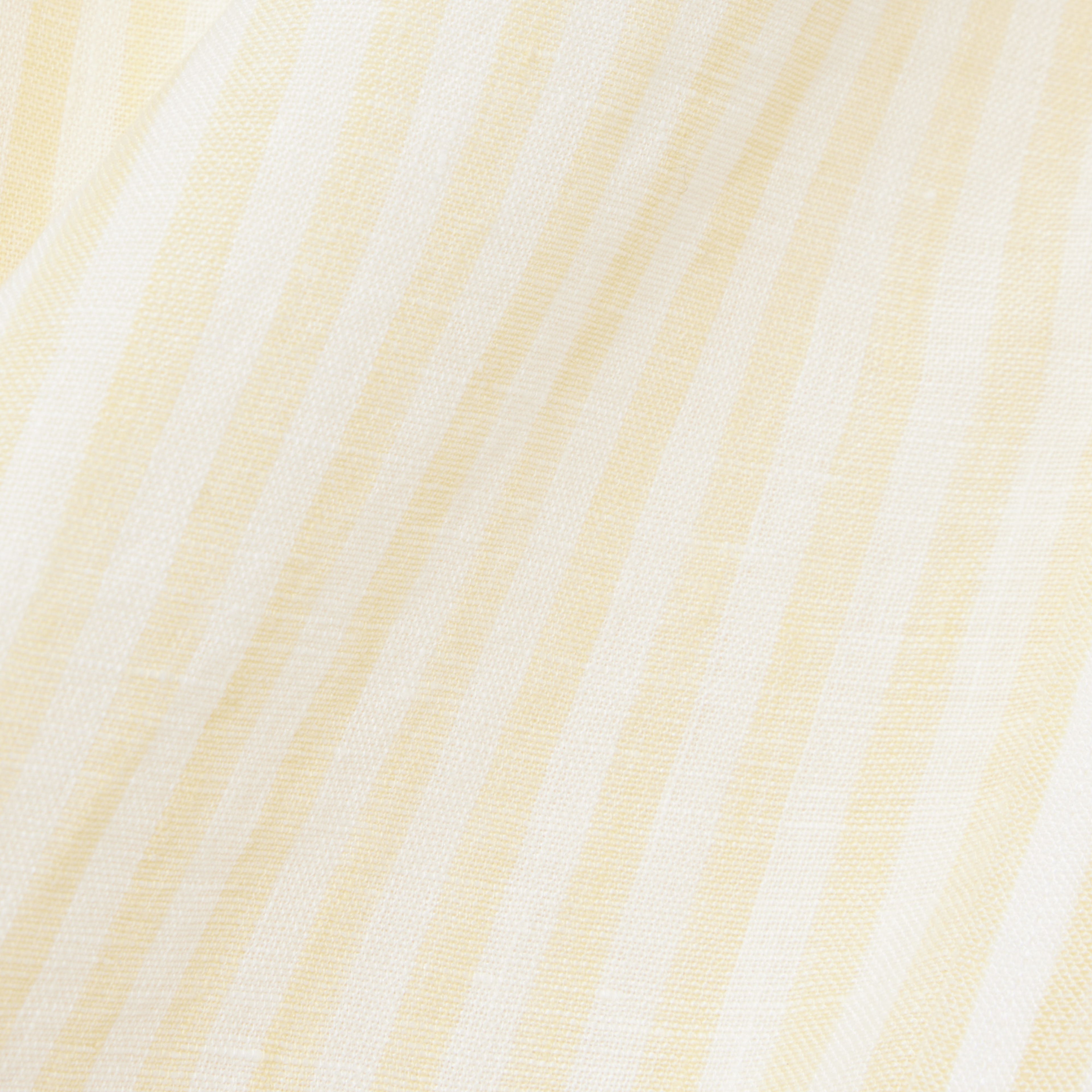 Erkek Regular Fit Düğmeli Yaka Çizgili Sarı Gömlek