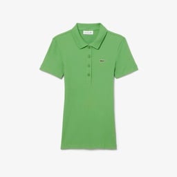Kadın Slim Fit Yeşil Polo Yeşil