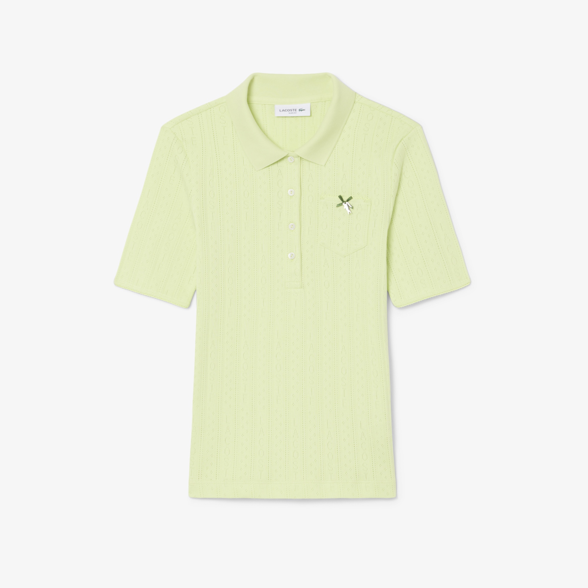 L.12.D Kadın Slim Fit Sarı Polo