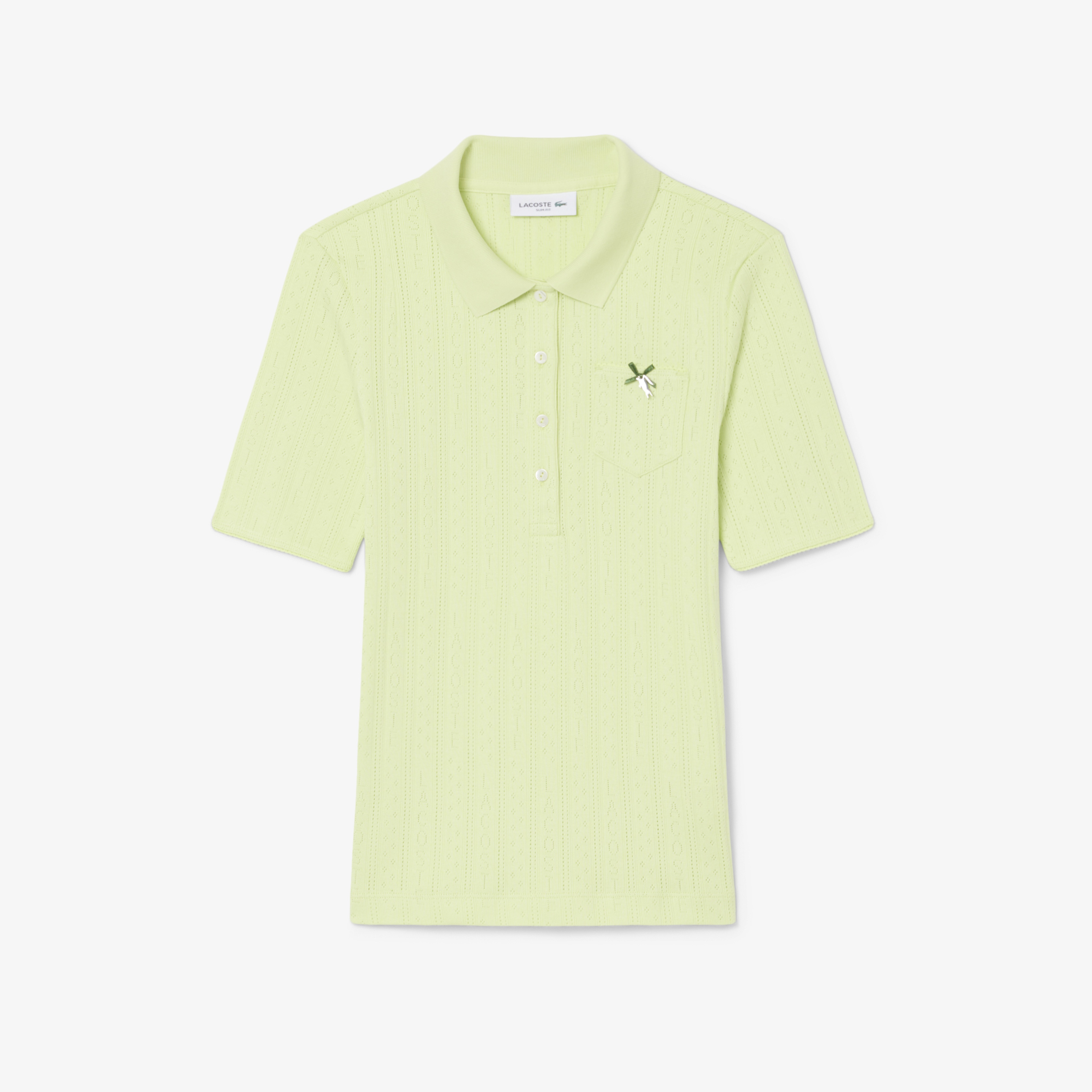 L.12.D Kadın Slim Fit Sarı Polo