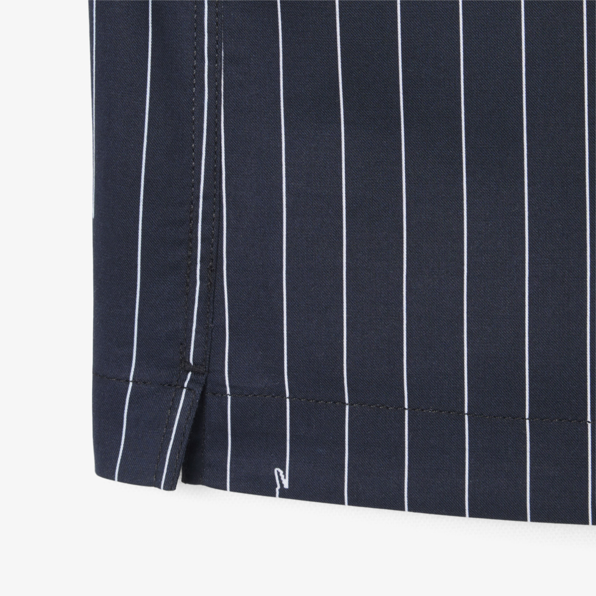 Lacoste Erkek Relaxed Fit Kısa Kollu Organik Pamuk Siyah Gömlek görsel 7