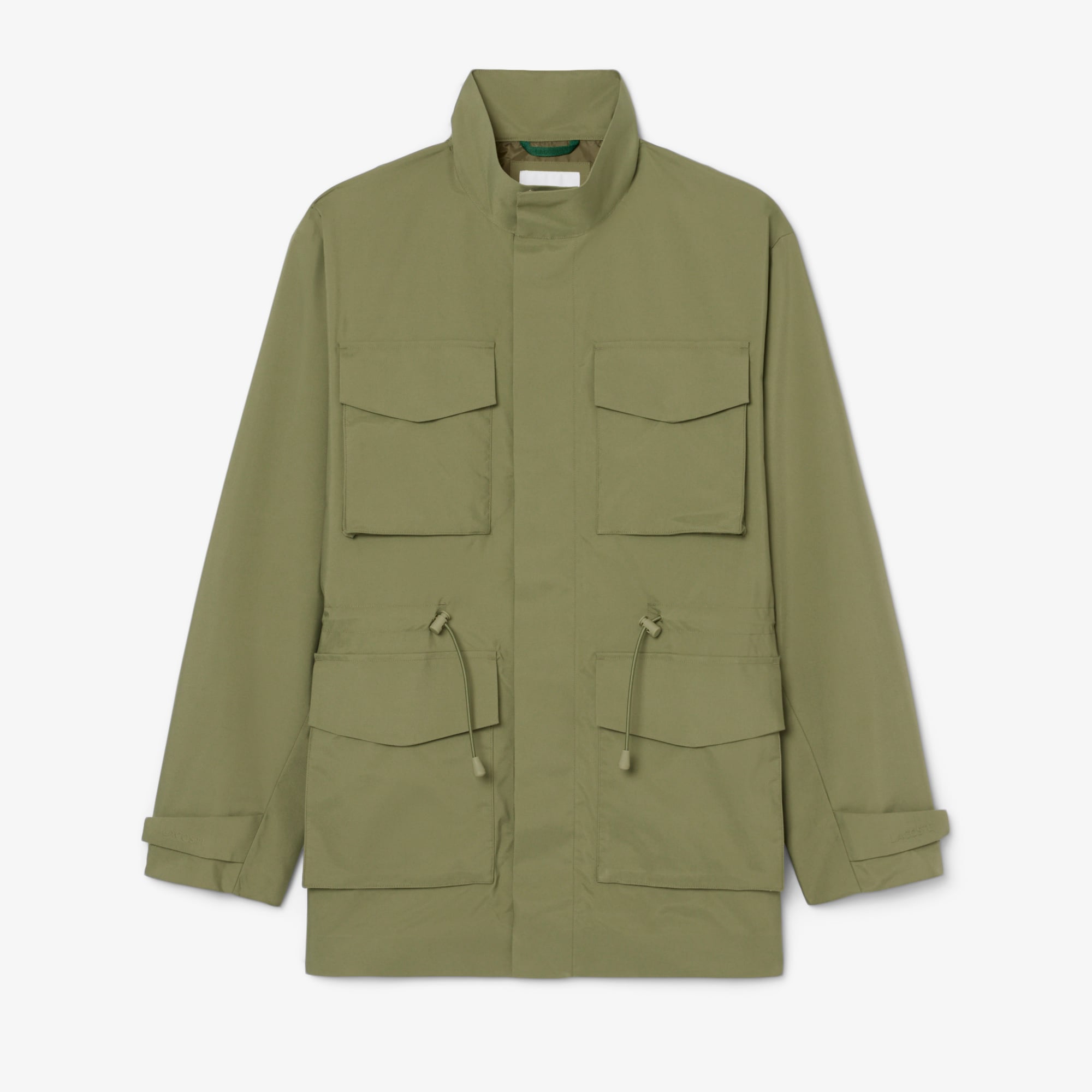Lacoste Erkek Dik Yaka Yeşil Ceket görsel 4