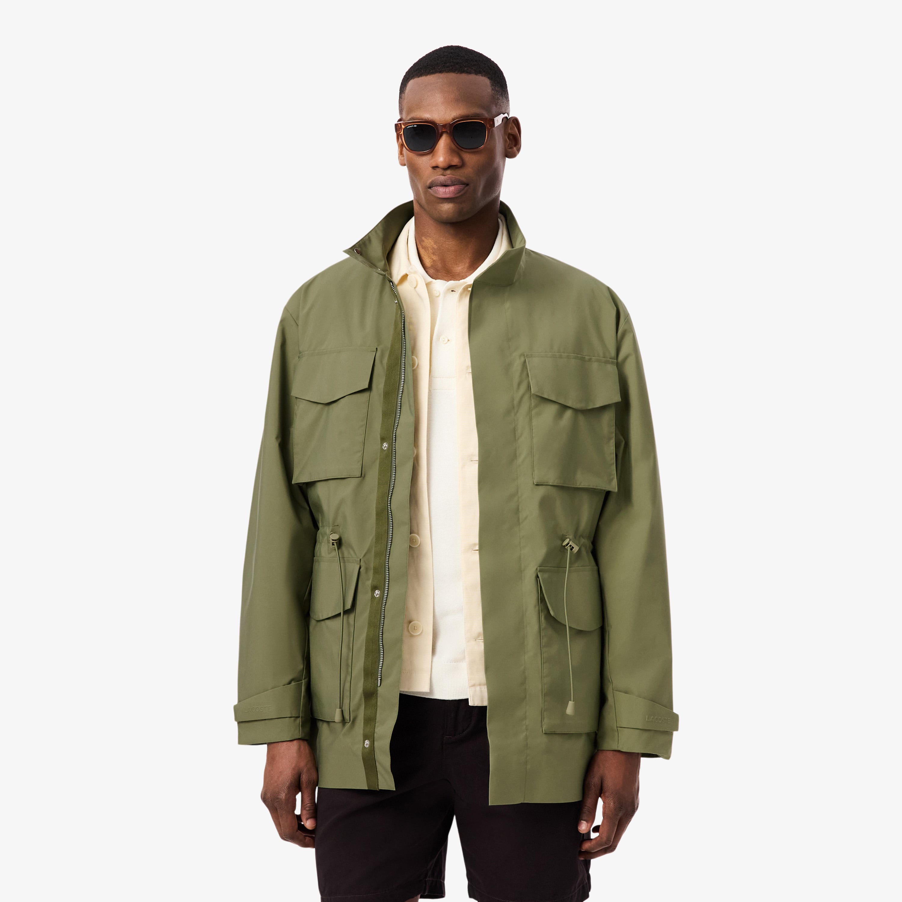 Lacoste Erkek Dik Yaka Yeşil Ceket
