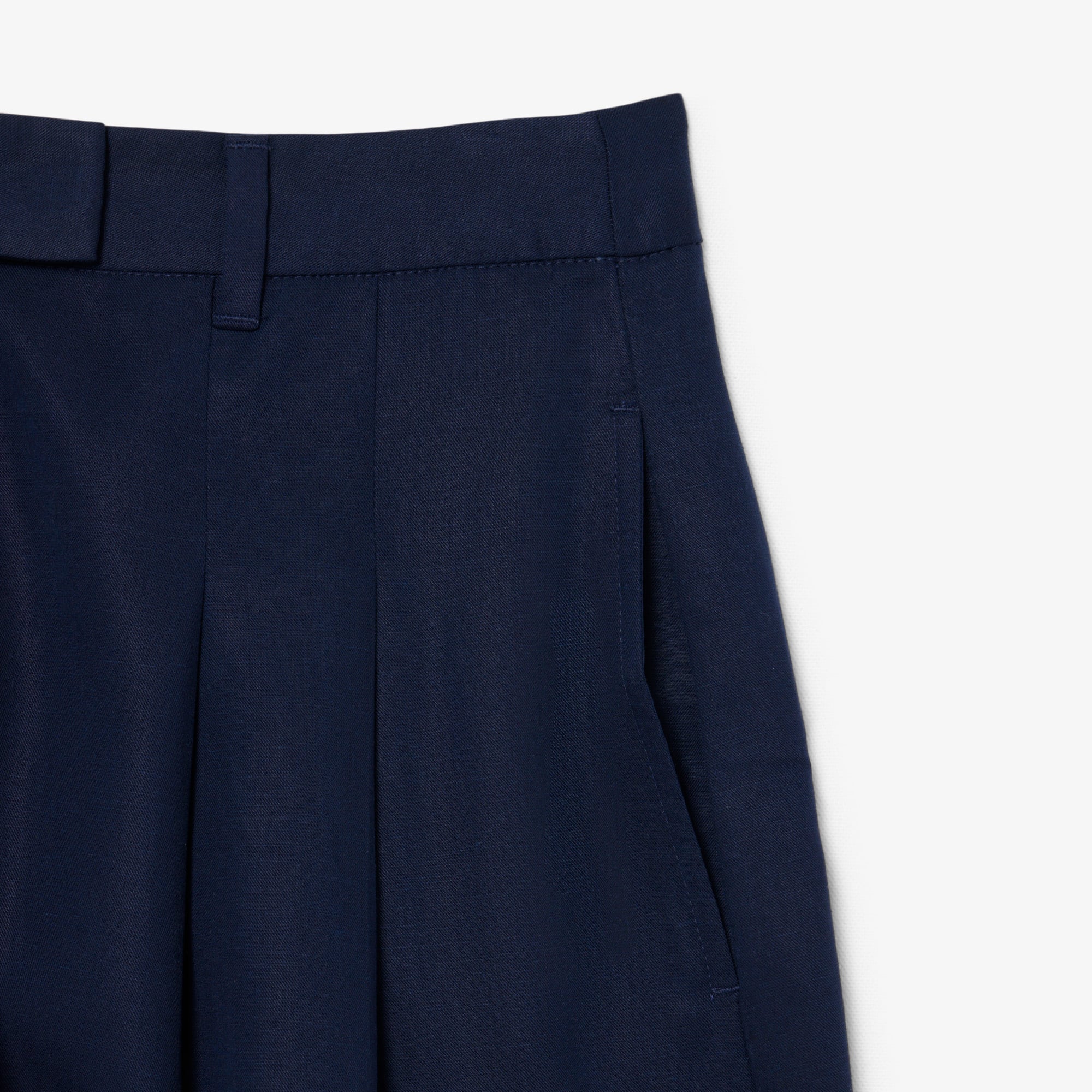 Lacoste Kadın Oversize Fit Lacivert Bermuda Şort görsel 6