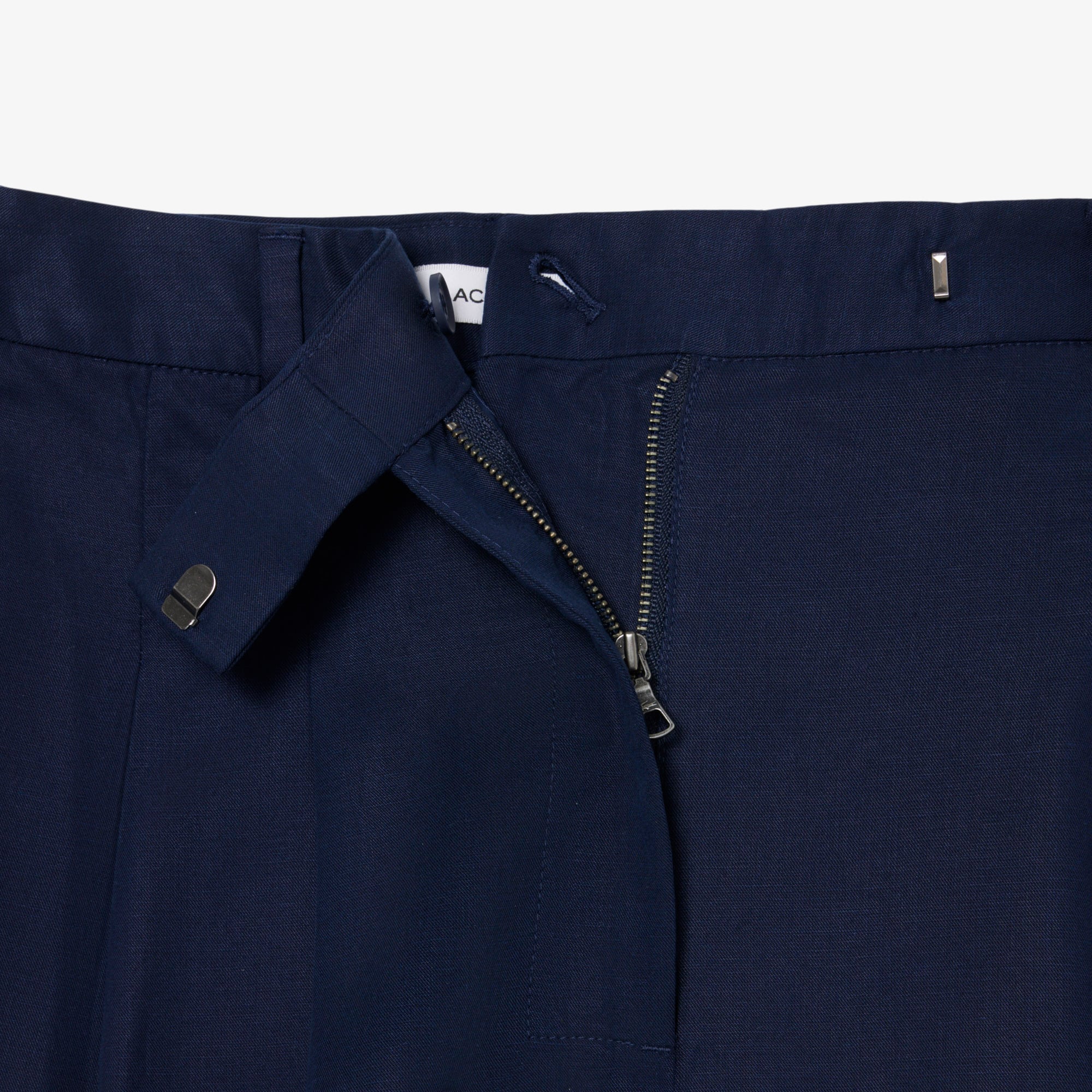 Lacoste Kadın Oversize Fit Lacivert Bermuda Şort görsel 7