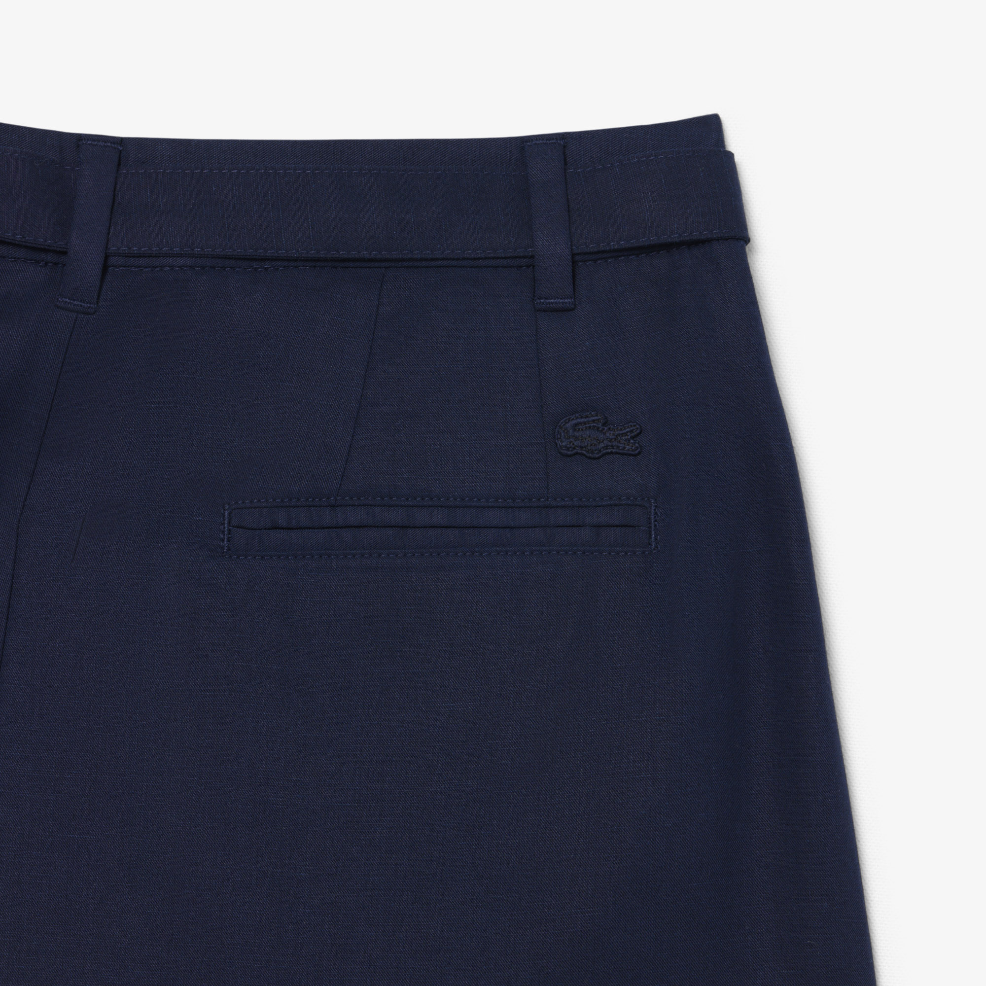 Lacoste Kadın Oversize Fit Lacivert Bermuda Şort görsel 8