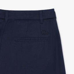 Kadın Oversize Fit Lacivert Bermuda Şort Lacivert