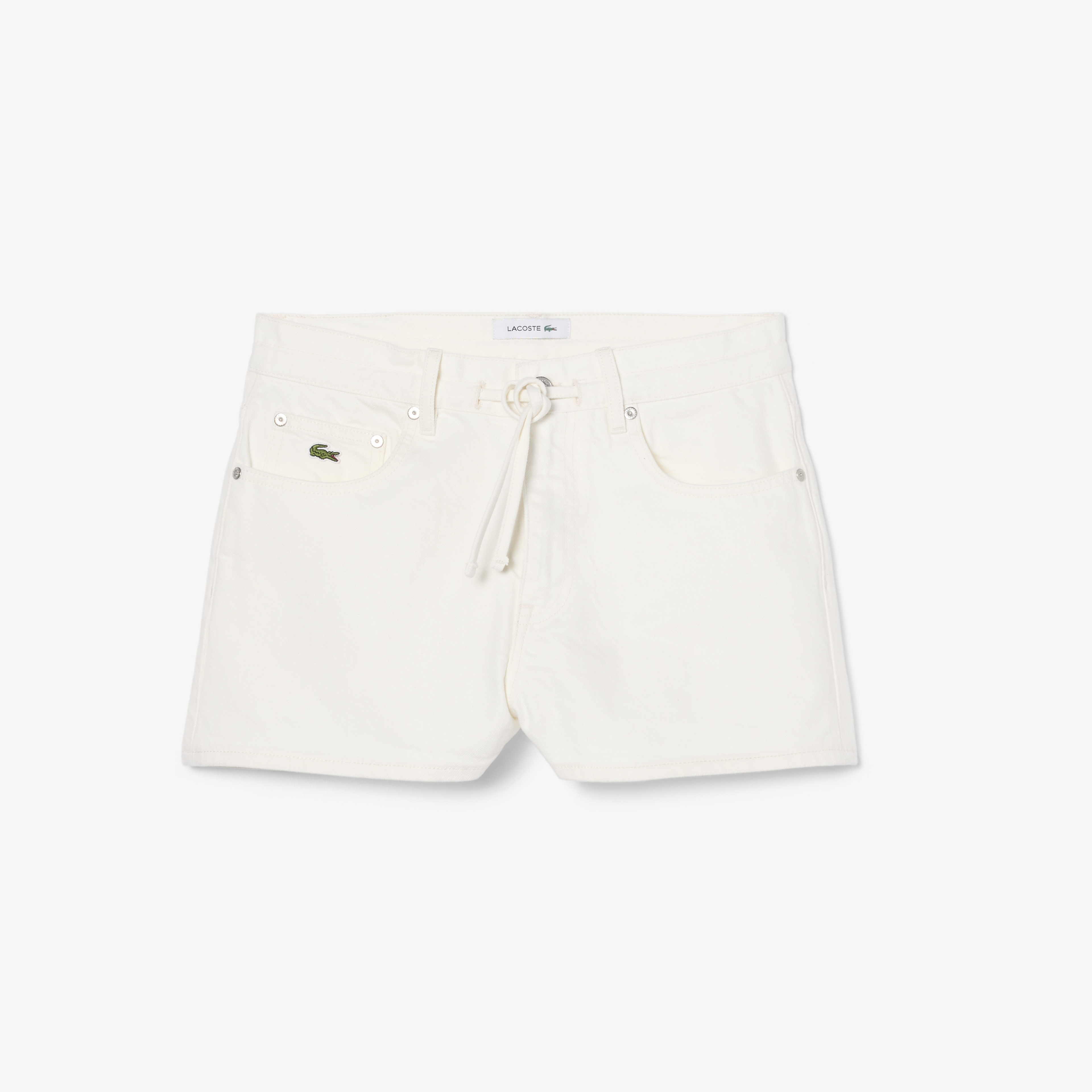 Kadın Wide Leg Denim Beyaz Şort Kadın Wide Leg Denim Beyaz Şort