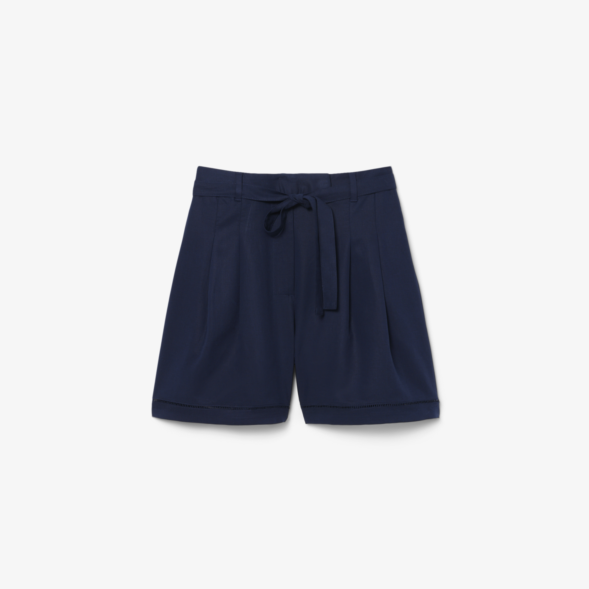 Lacoste Kadın Oversize Fit Lacivert Bermuda Şort görsel 5