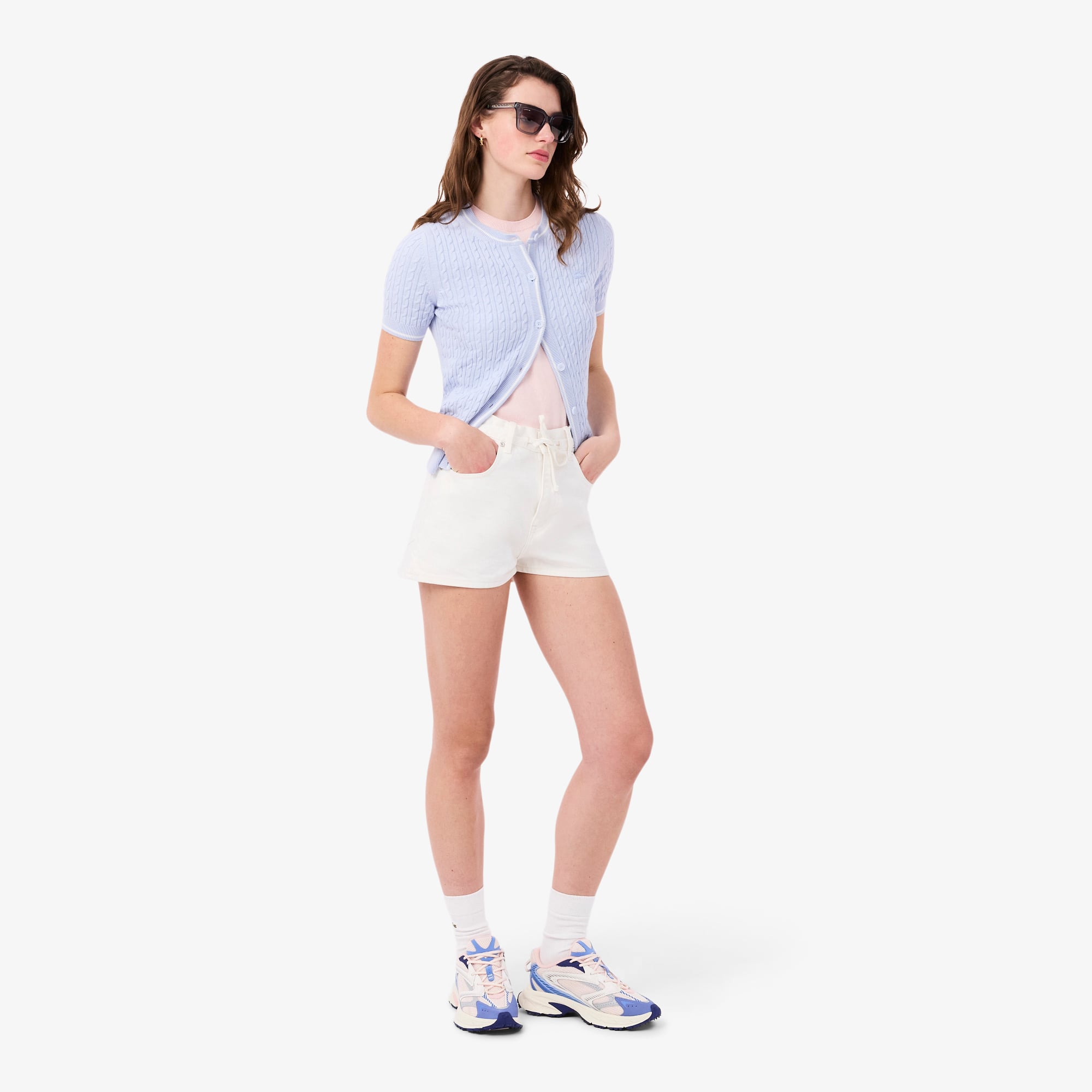 Lacoste L003 Neo Shot Kadın Mavi Sneaker görsel 8