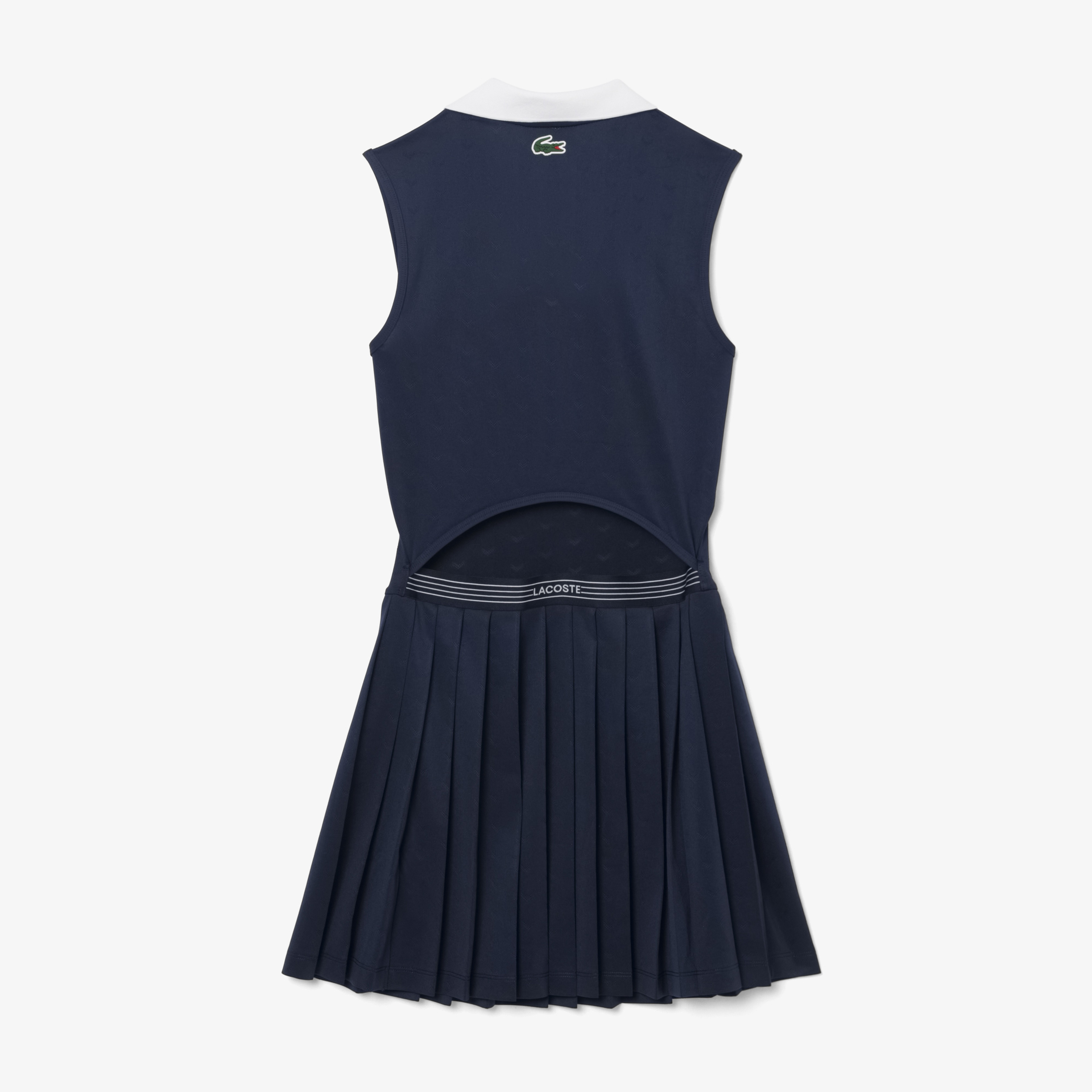 SPORT Kadın Slim Fit Kolsuz Polo Yaka Lacivert Elbise